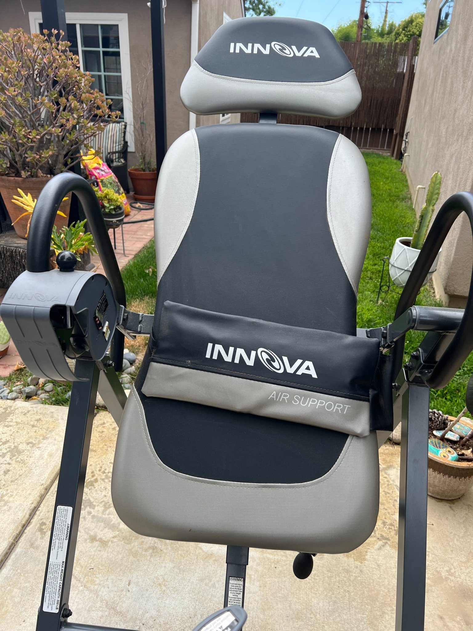 Innova ITX9900 Inversion Table with Air Lumbar Support, Black/Gray ...