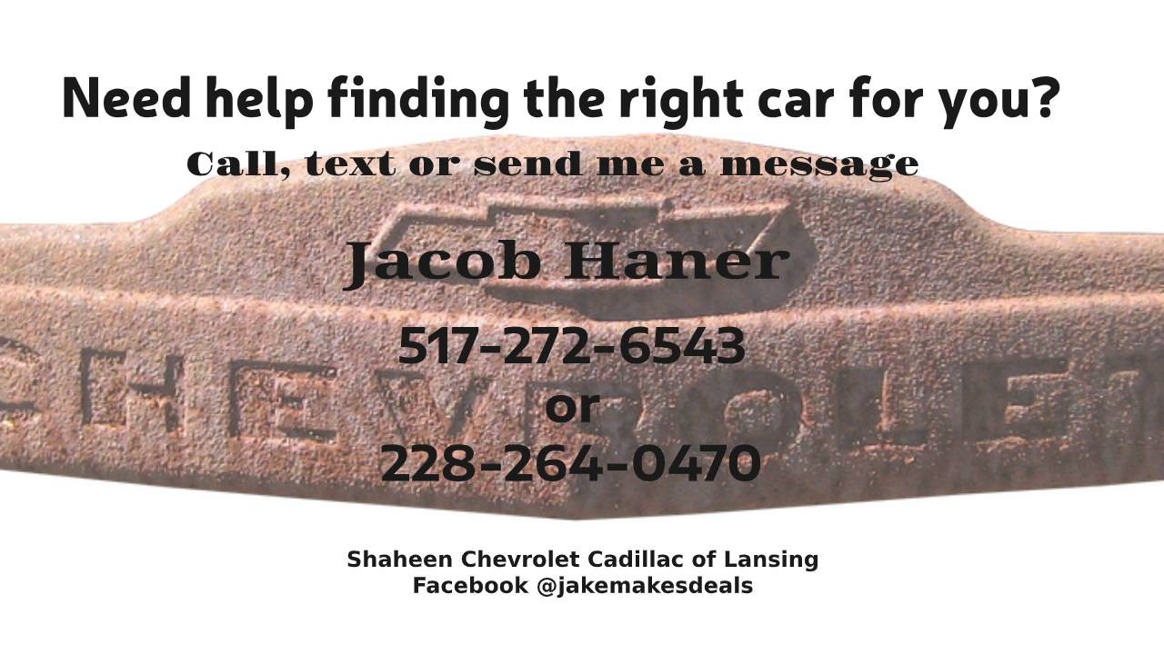 Jacob Haner Shaheen Chevrolet | Lansing MI