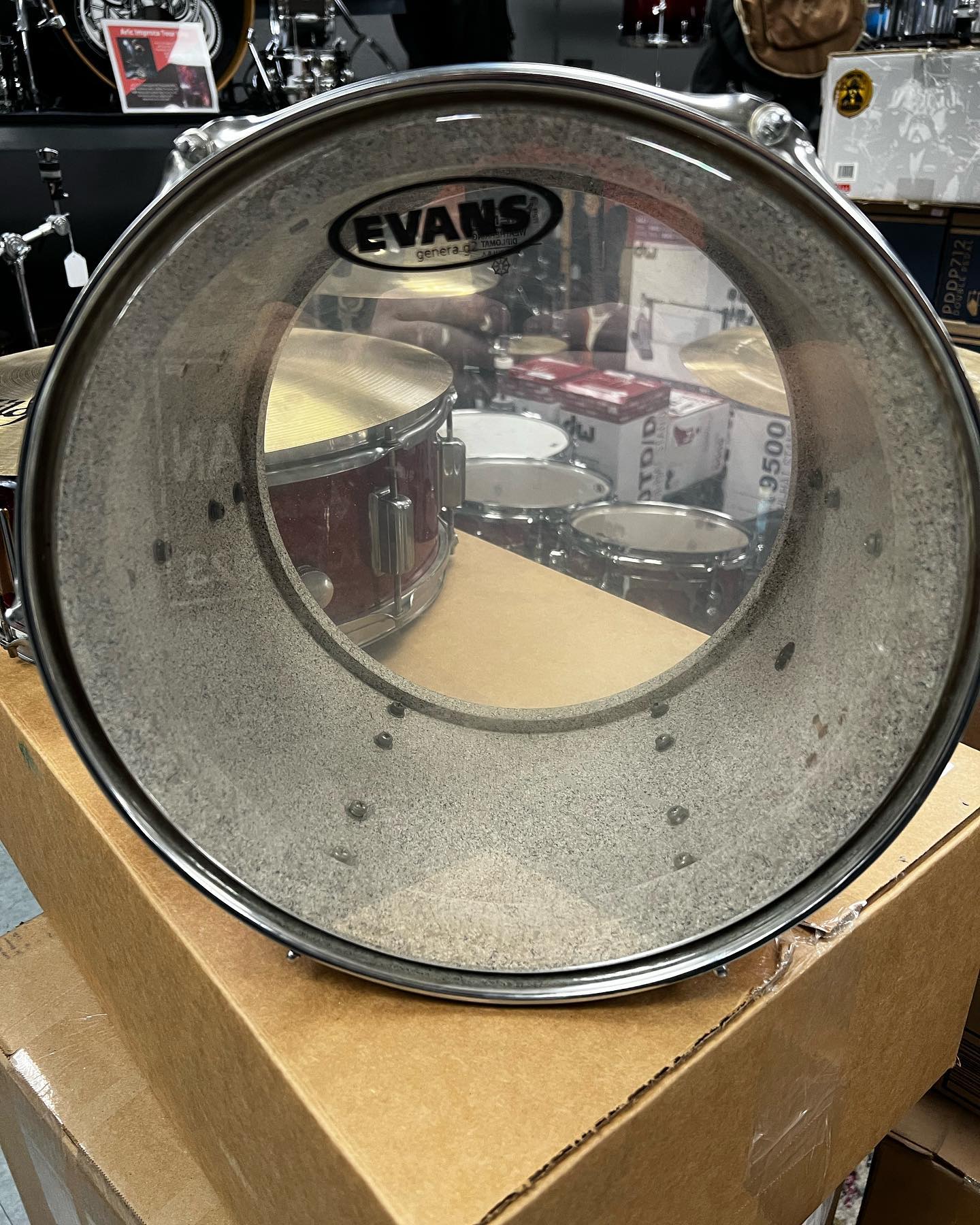 $75 Tama Imperialstar tom used. Such a cool funky color! 13x9