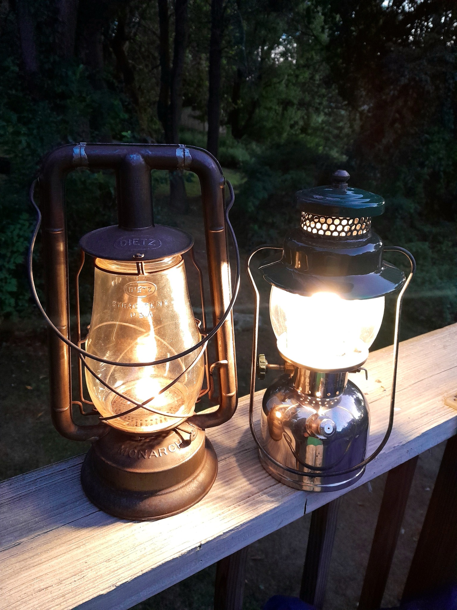 Restored 1913 Dietz Monarch hot blast lantern