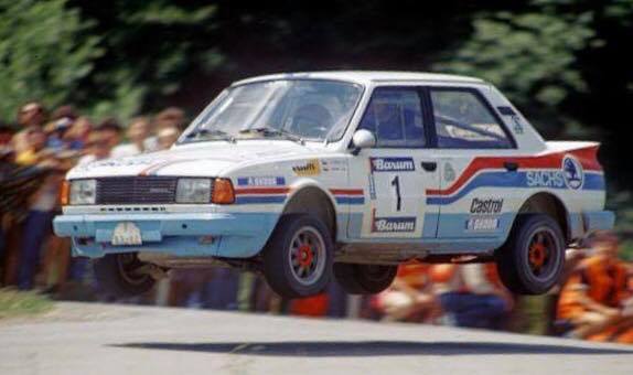 Announced from IXO in 1/43, the Skoda 130 LR of the works team in