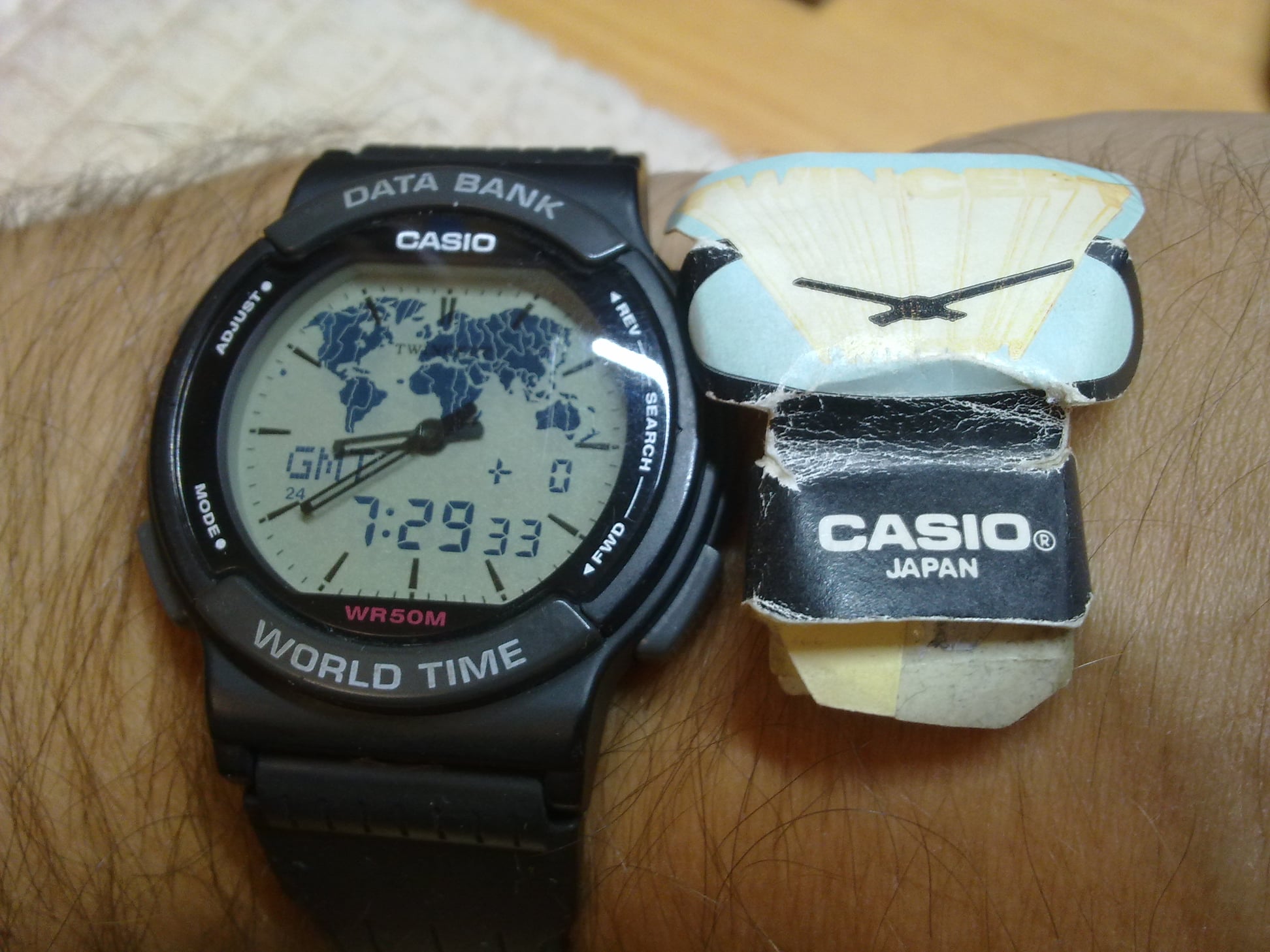 CASIO ABX-53 DATA BANK TWINCEPT DIGITAL WATCH VINTAGE