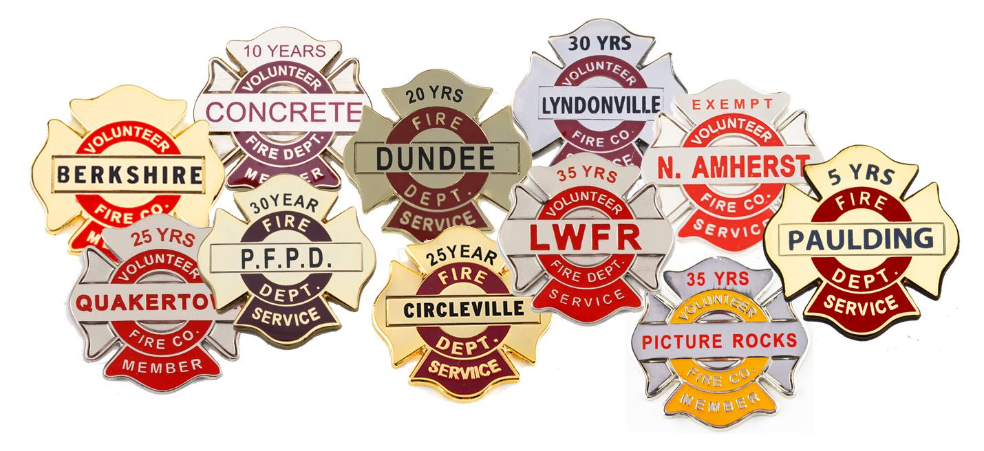 Fire Department Pins