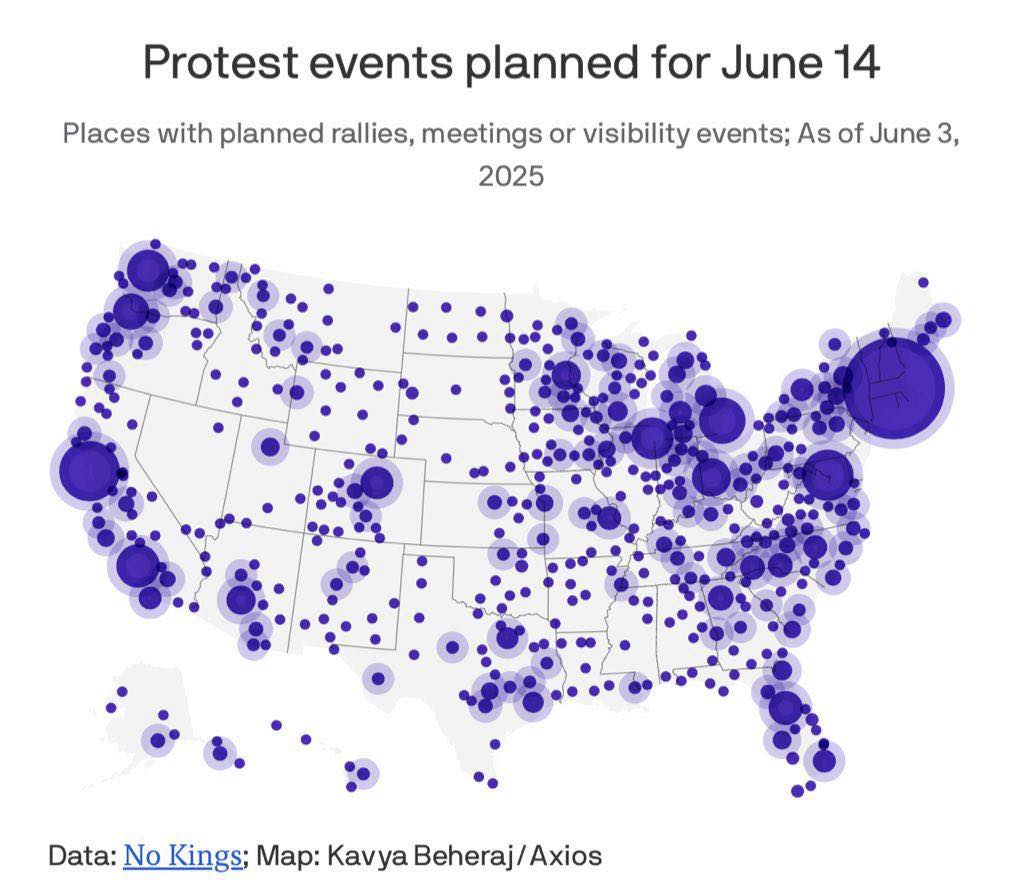 Factkeepers | According to Axios, this is a map protest events 