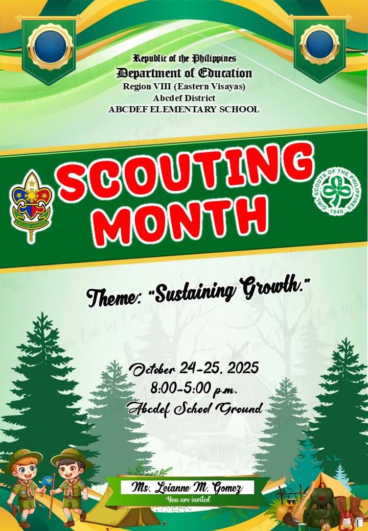 Grade 1 | 🌟 Scouting Month 2025 – Fully Editable PowerPoint Templates ...