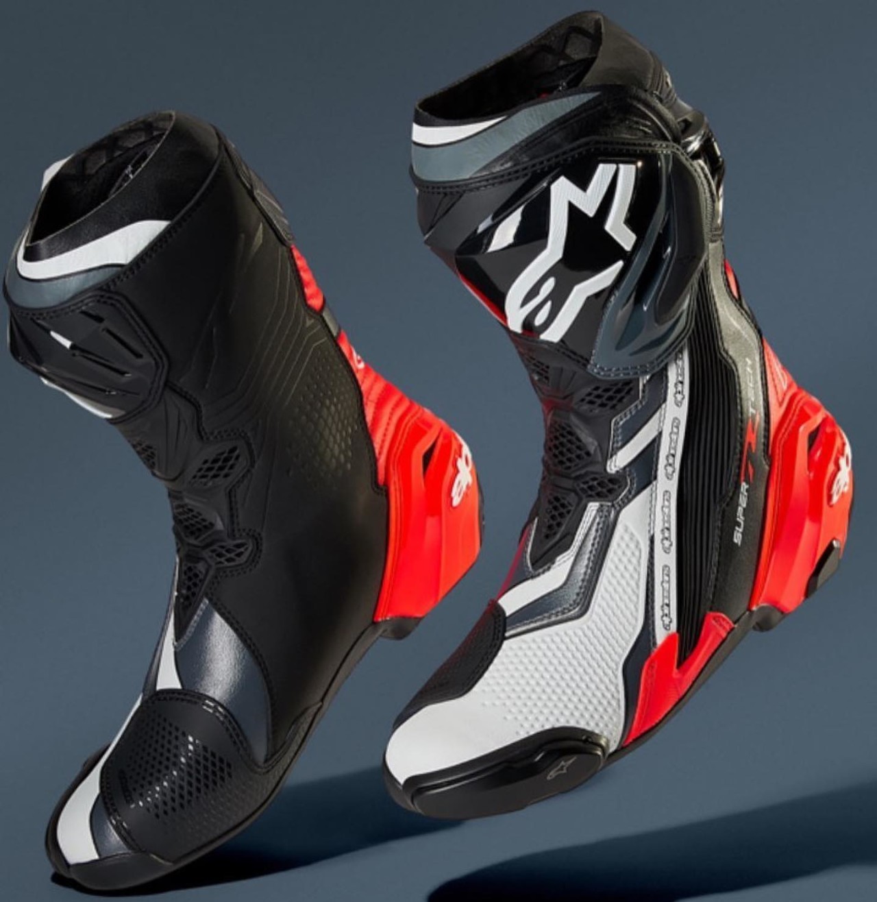 Alpinestars Supertech R black grey riding boot
