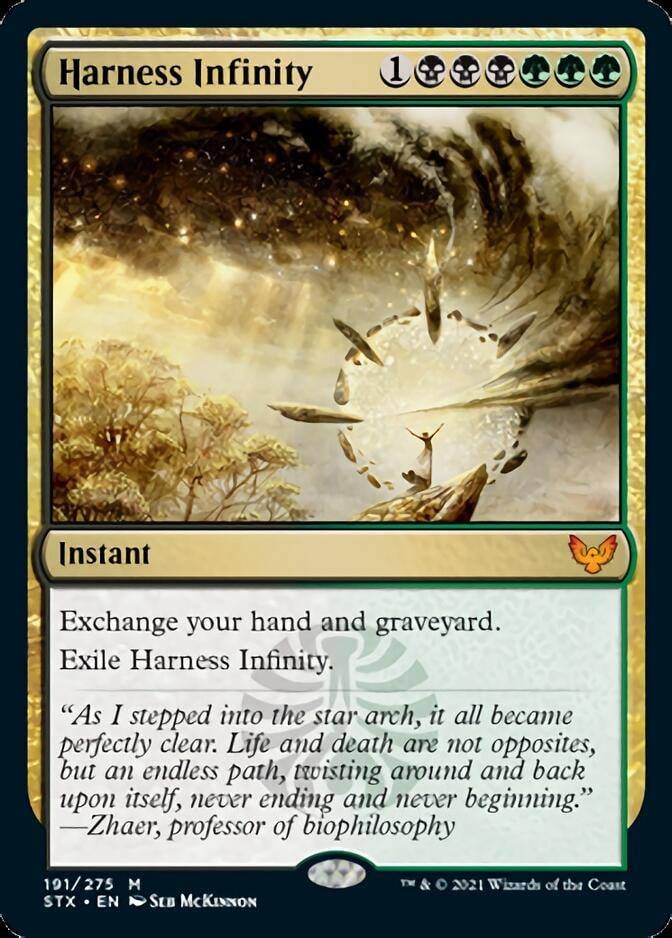 Altered MTG stasis card with Seb McKinnon artwork and painted
