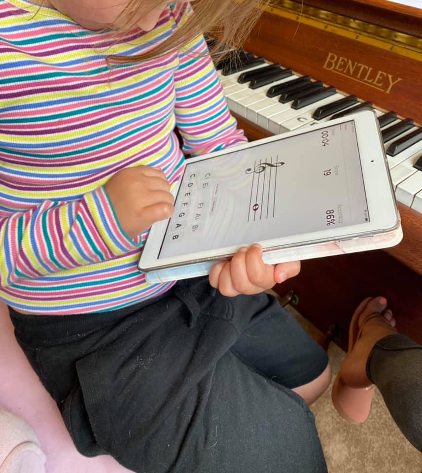 The concentration was real 🤓 - Beth's Home Piano Lessons