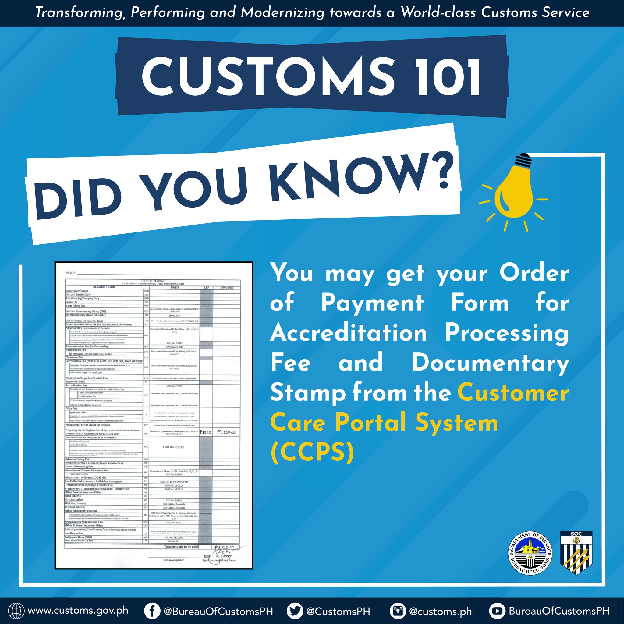 Bureau - Paying for Accreditation Processing Fee and Documentary Stamp ...