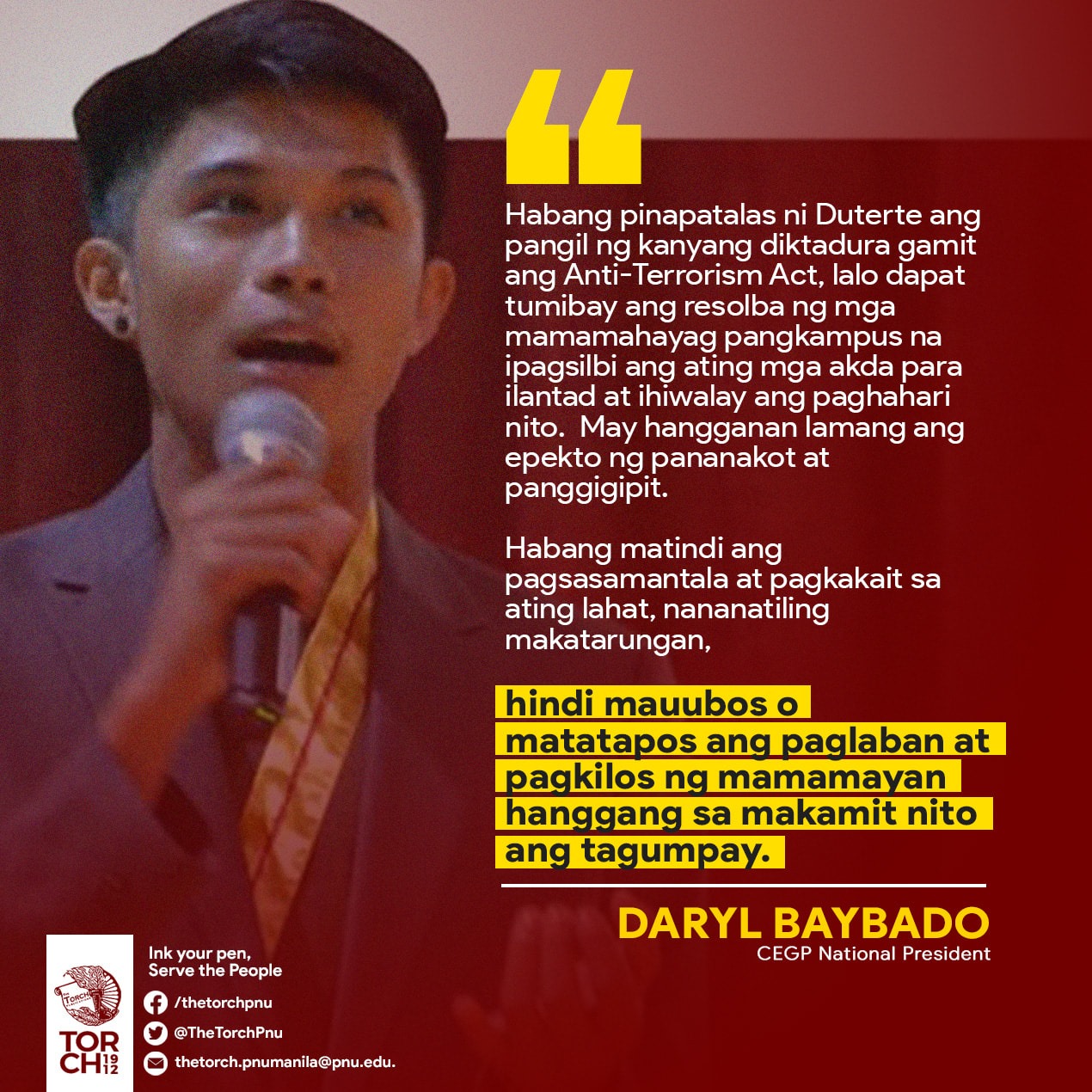 The Torch Publications - TINGNAN | Kasama ng primyadong mga mamamahayag ...