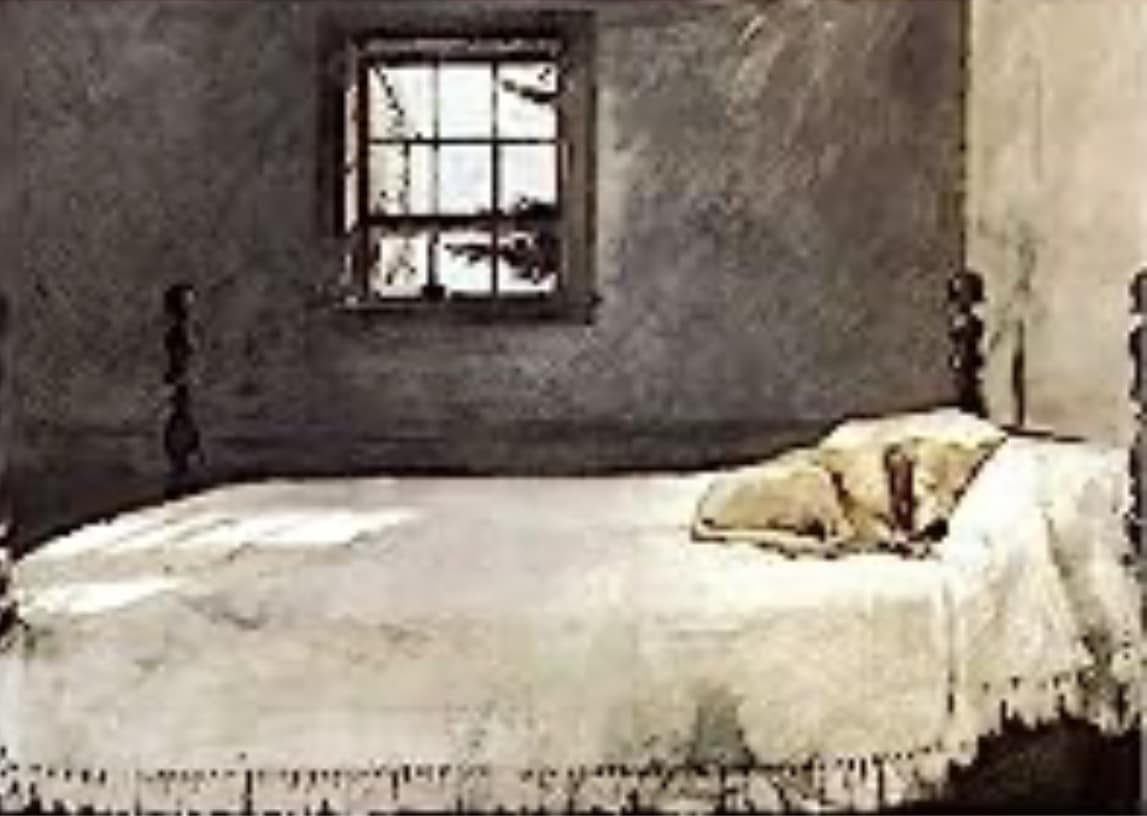 Andrew Wyeth、ALVARO'S BEDROOM Alvaro's Bedroom