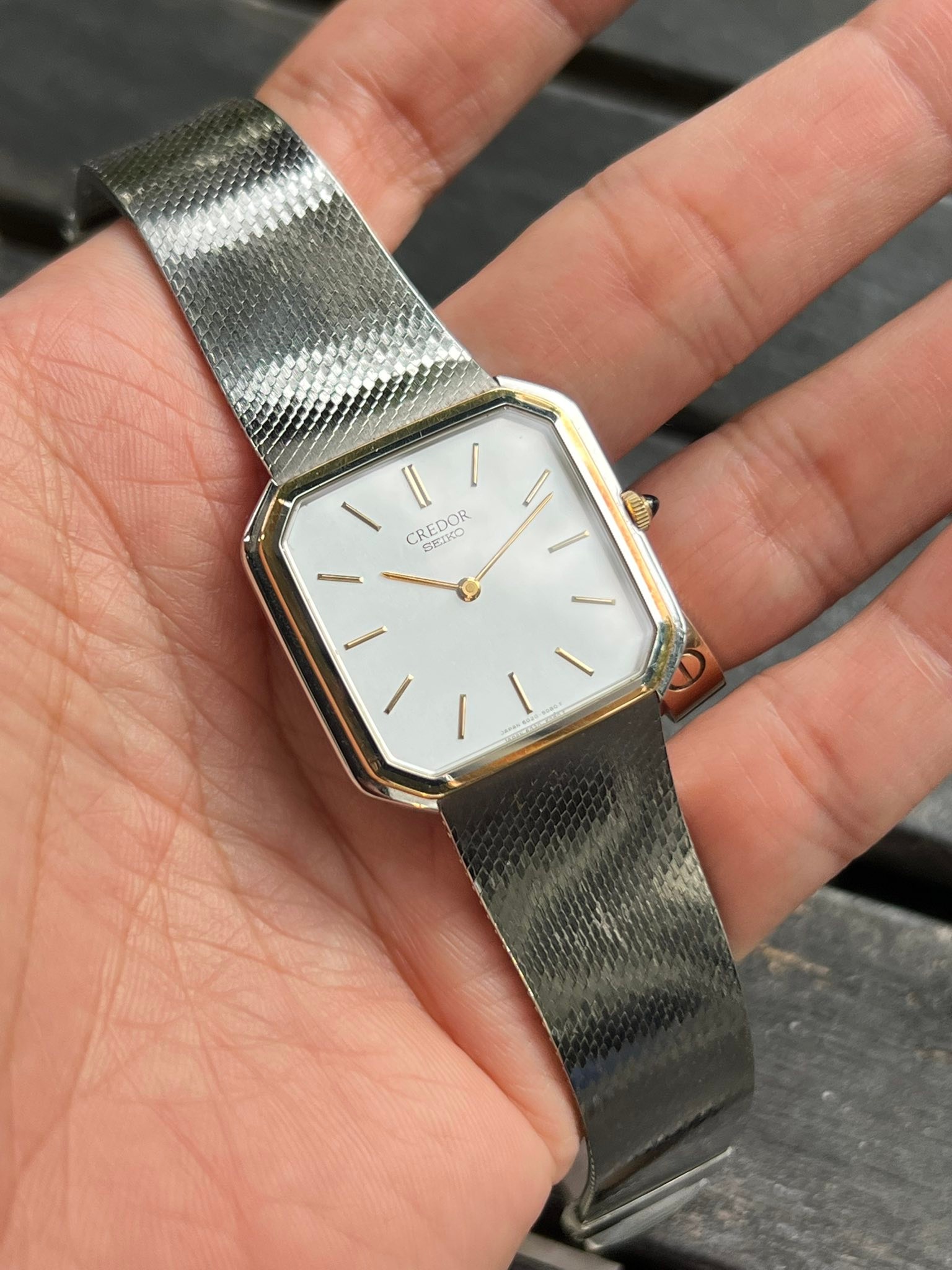 ワ*ン様 ジャンク品　 CREDOR 6020-5090 Credor 6020-5090, size 30x30mm. МЕИТИ SEIKO SETKOQUARTZ QUARTZ