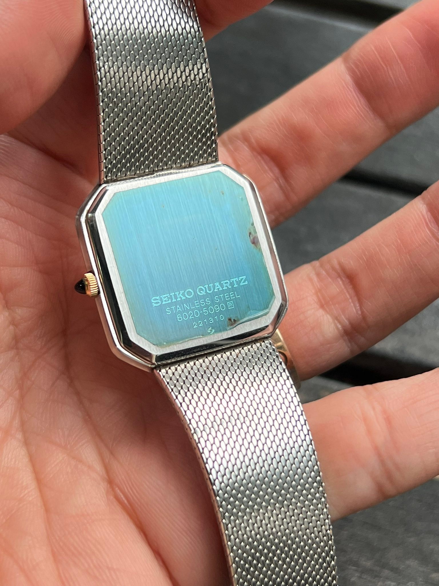 Credor 6020-5090, size 30x30mm. МЕИТИ SEIKO SETKOQUARTZ QUARTZ