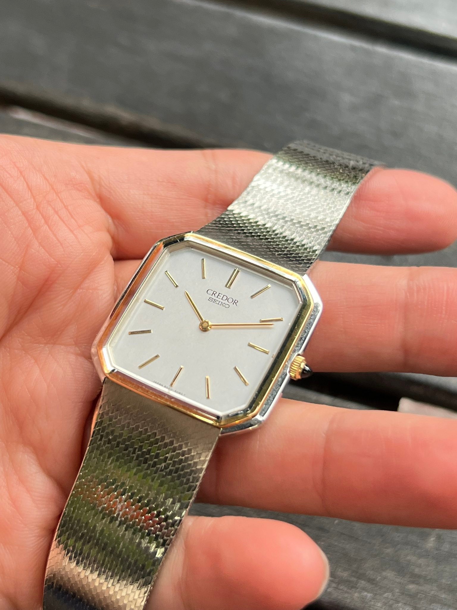 Credor 6020-5090, size 30x30mm. МЕИТИ SEIKO SETKOQUARTZ QUARTZ