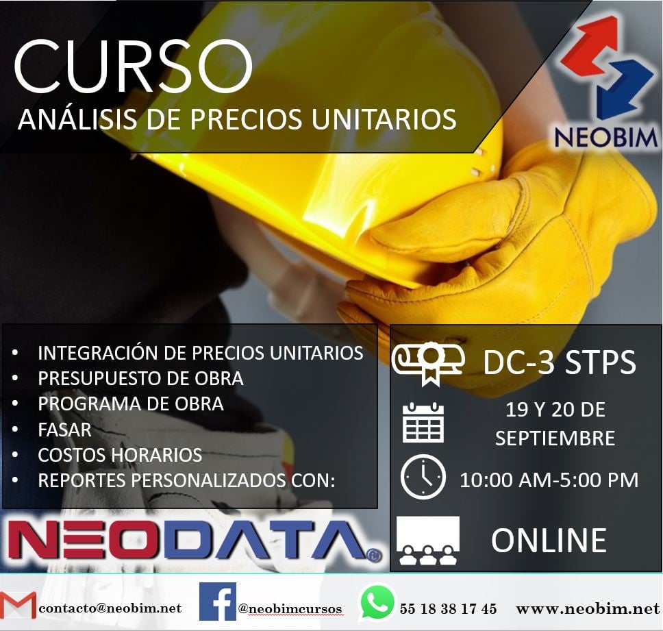 Neobim Cursos Ingeniería - 🚧👷Curso Análisis de Precios Unitarios y ...