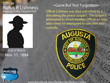 Remember - Today we remember the loss of a Augusta Maine Police ...