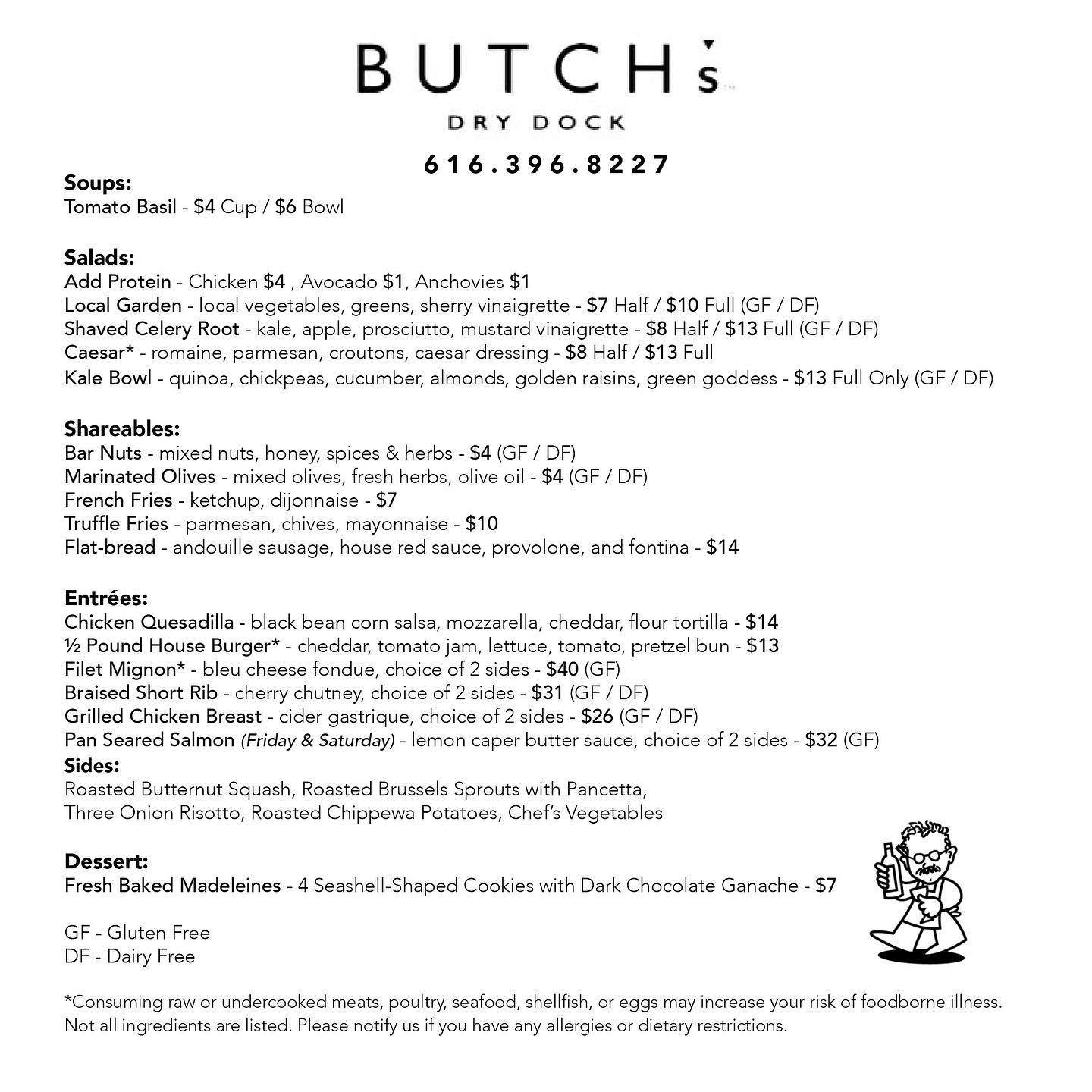 UPDATED Dinner Menu 👉 UPDATED Grocery... - BUTCH's Dry Dock