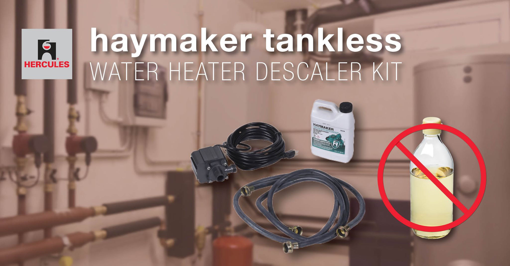 Oatey - Ever tried to descale a tankless water heater using vinegar? The  lingering smell and aftertaste are not popular with customers. Choose  Hercules Haymaker instead — the citrus-based formula is safe