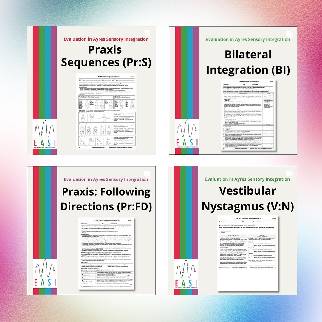 😍 The 20 EASI Tests: 01 Visual Praxis: Designs (VPr: D) 02 Visual ...