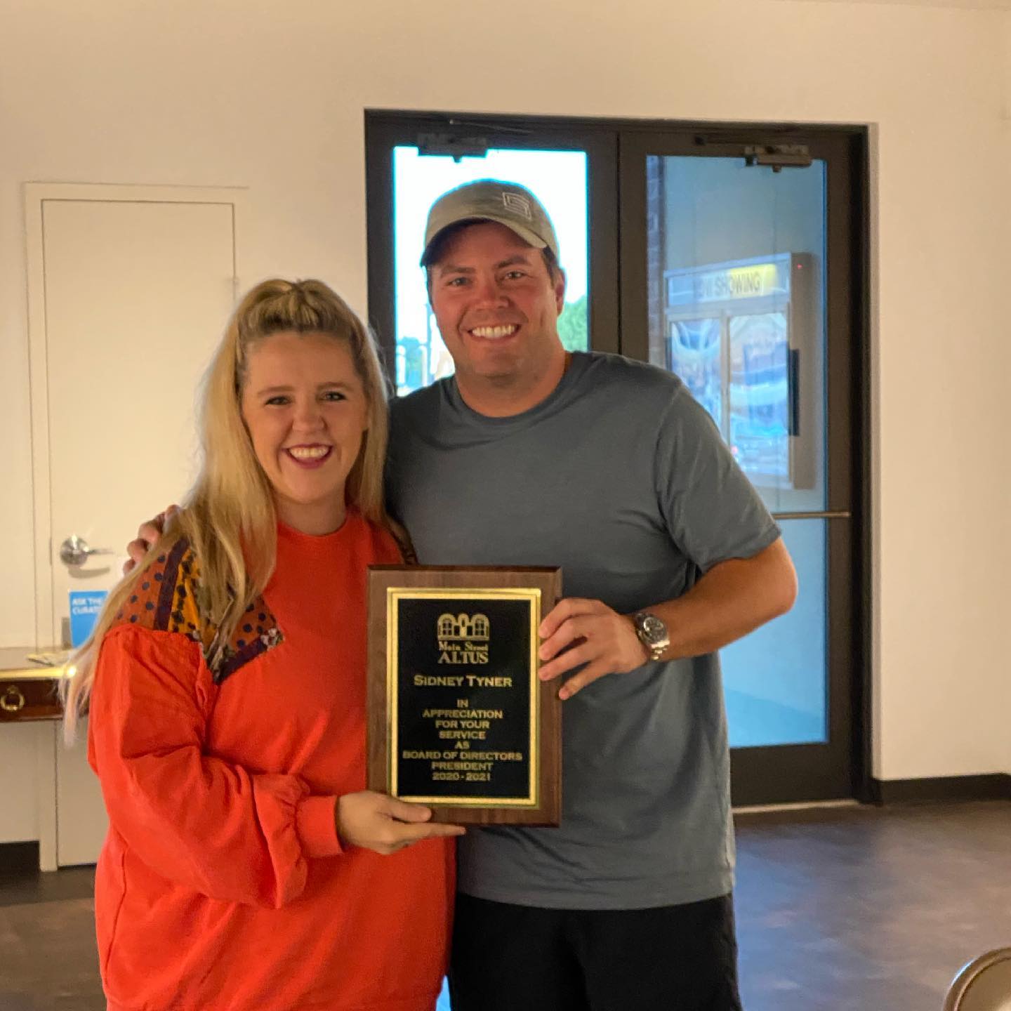 We would like to thank Sidney Tyner... - Main Street Altus
