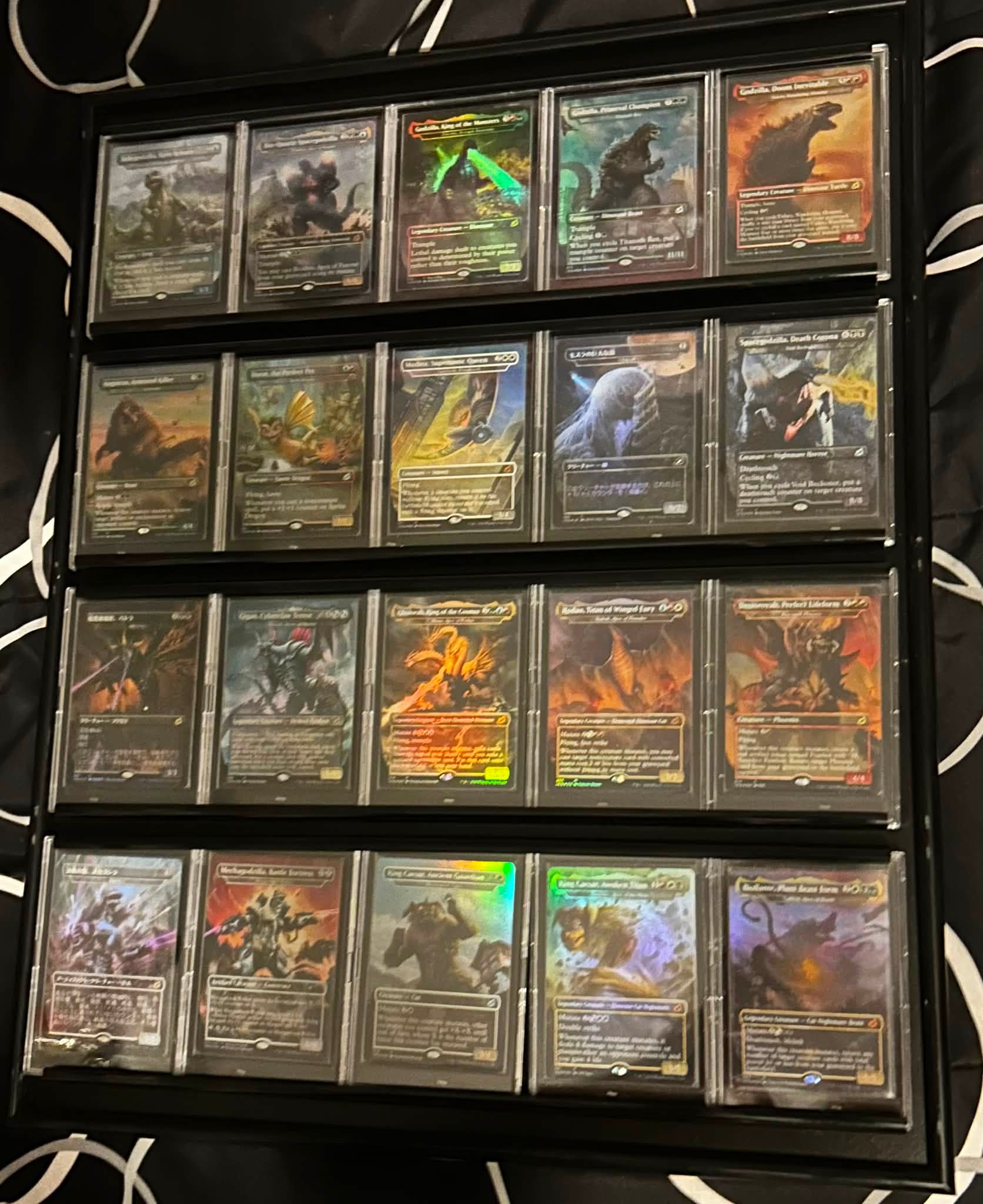 Complete set of holofoil Godzilla MTG cards for sale