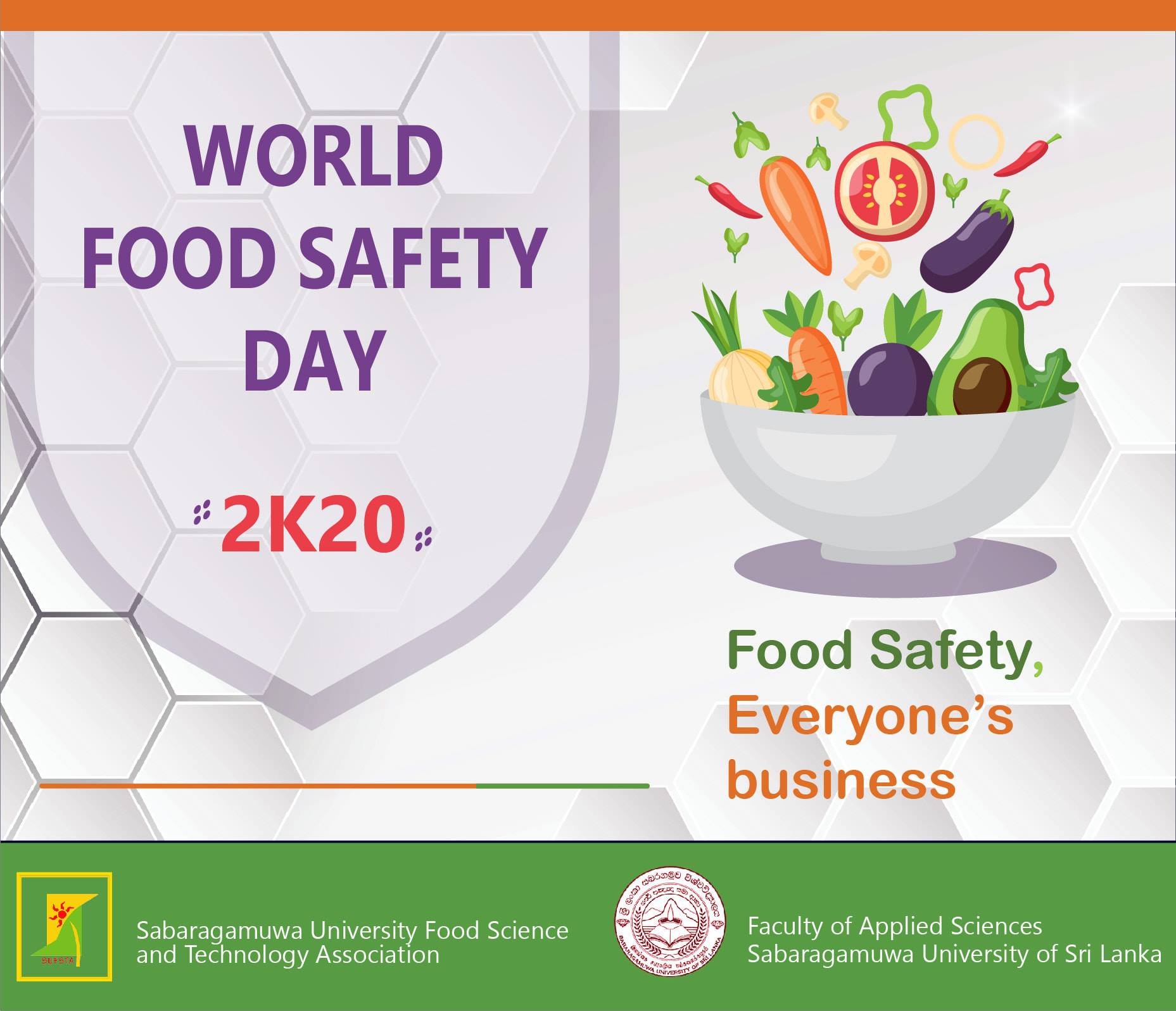 The second World Food Safety Day (WFSD) celebrate on today (7 June 2020 ...