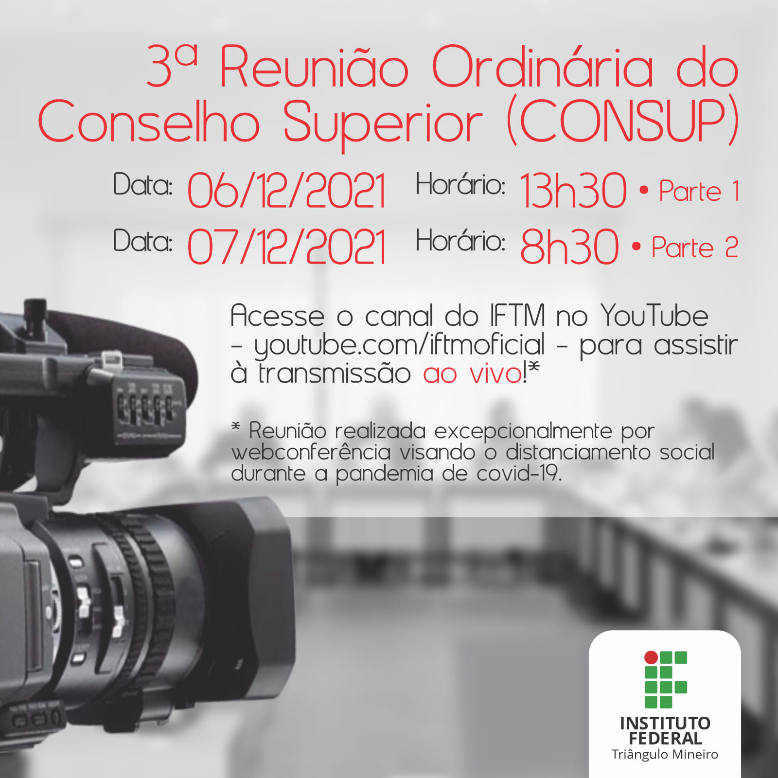 Instituto Federal do Triângulo Mineiro - IFTM - Nos dias 6 de dezembro ...