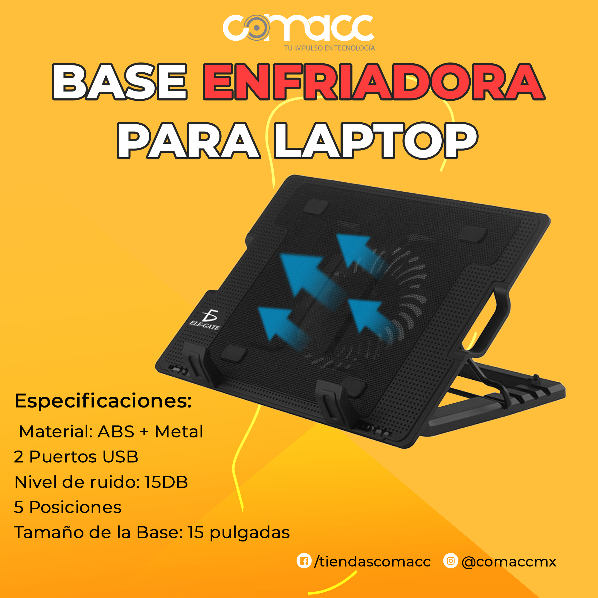 Comacc - Refresca a tu laptop 🌬 🥶y que no pierda potencia... | Facebook