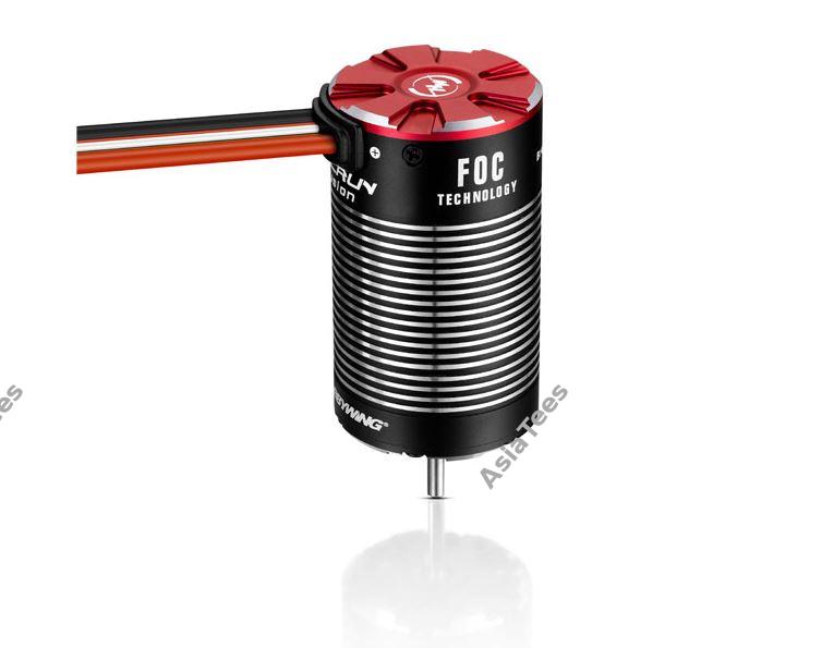 Combo Moteur/Variateur HobbyWing Quicrun Fusion 1800kV Pour Crawler 1/10 - Brushless Étanche FOC | Axe 3.175mm