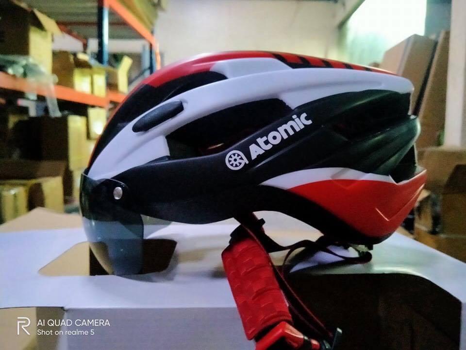 atomic bike helmet Four Amid Pro Black L The Atomic Backland UL is tailor Savor Visor JR
