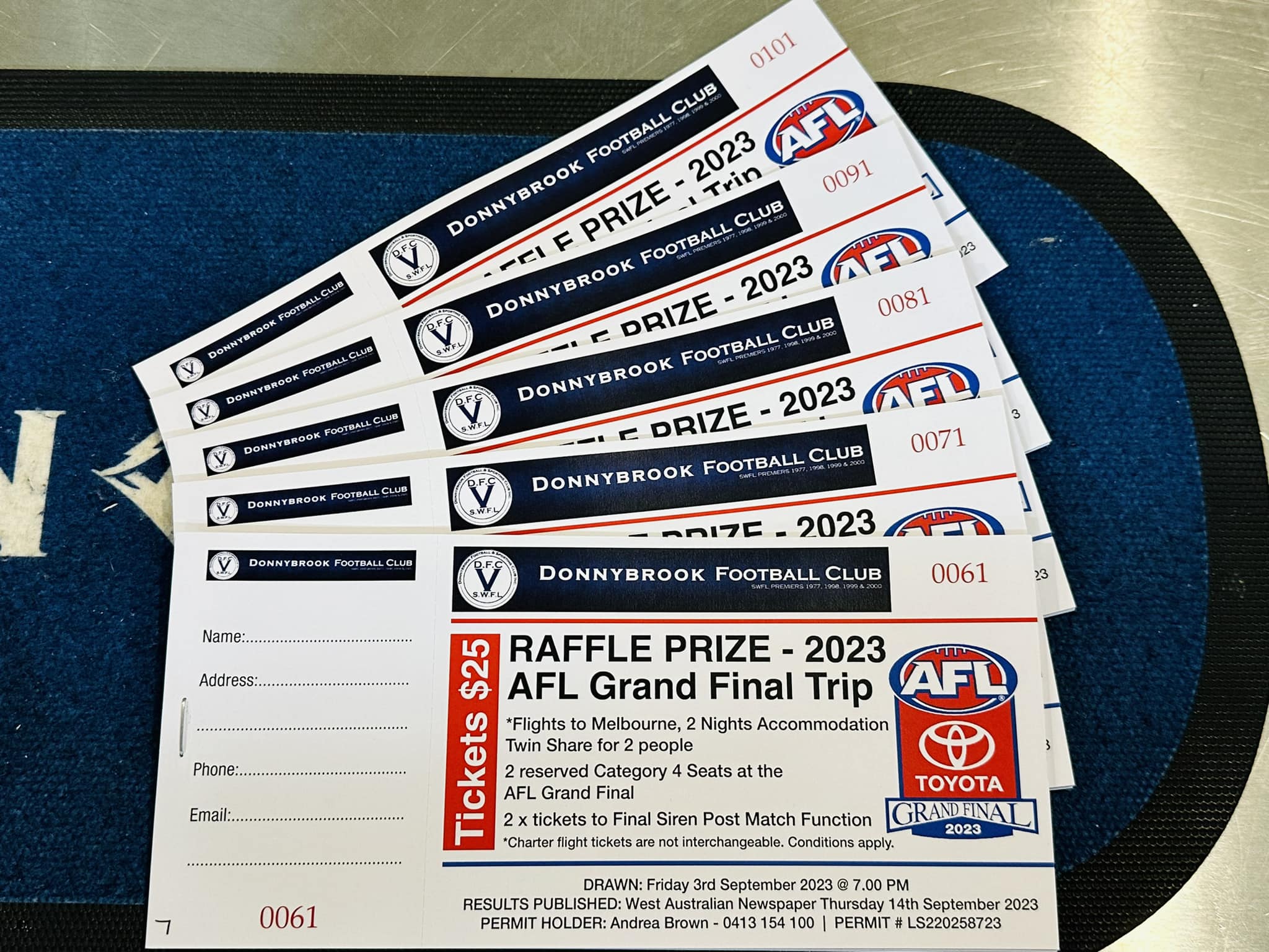 The AFL Grand Final Raffle... - Donnybrook Football Club WA | Facebook