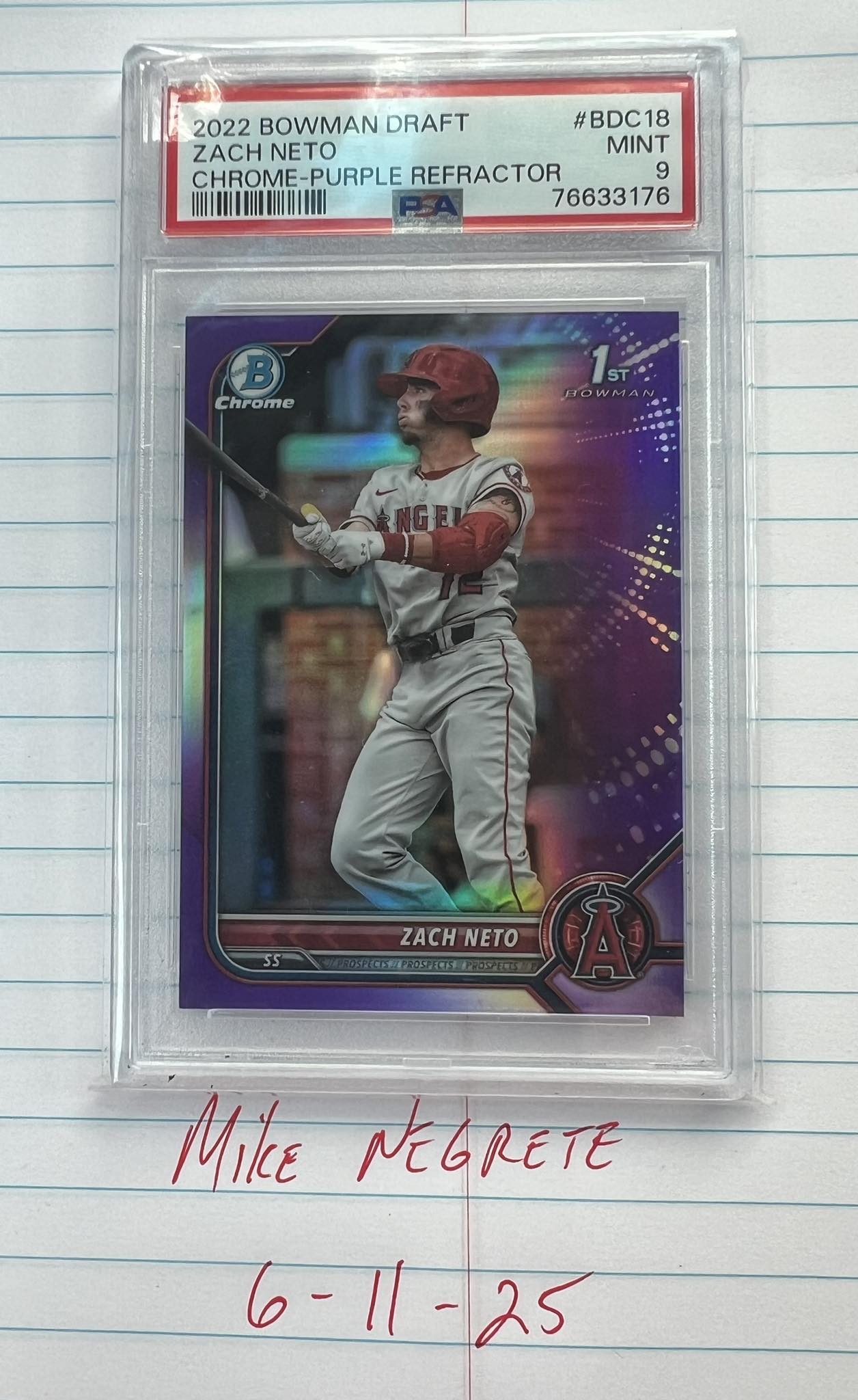 I got $300 for the best Zach Neto card 1st bowman or Rookie auto 