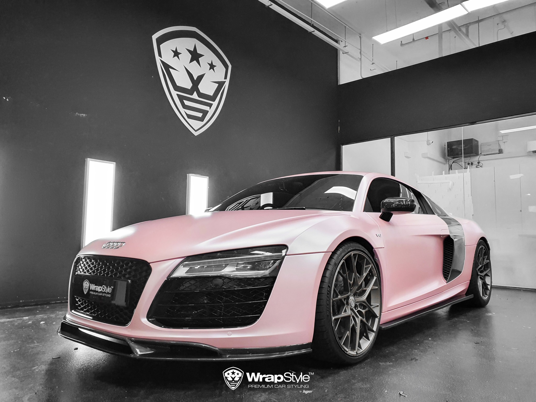 Audi R8 Rosa Mate