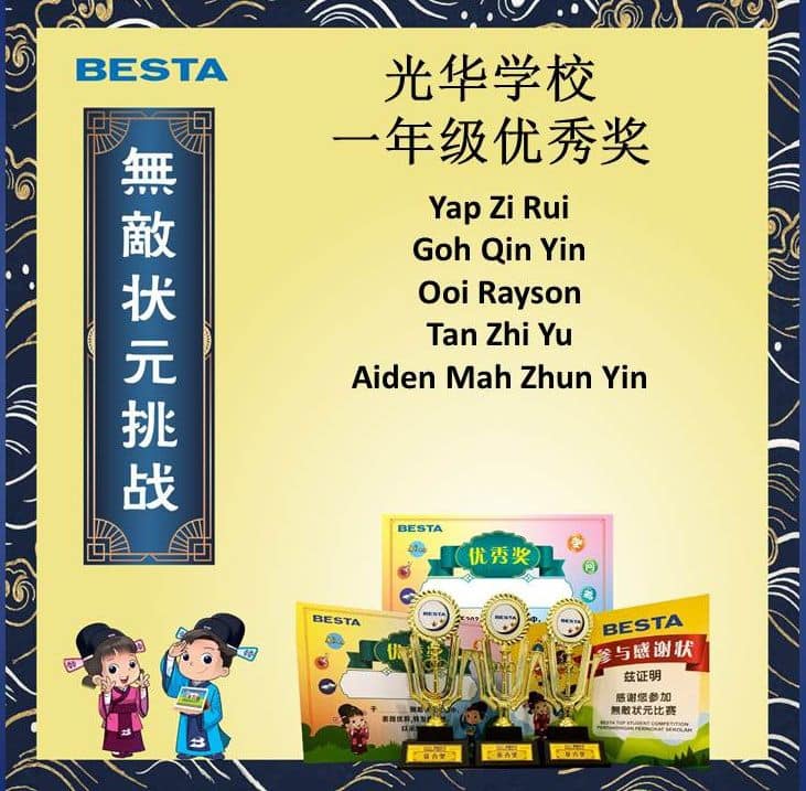 BESTA 无敌状元挑战... - PIBK SJKC Kwang Hwa Sungai Nibong | Facebook