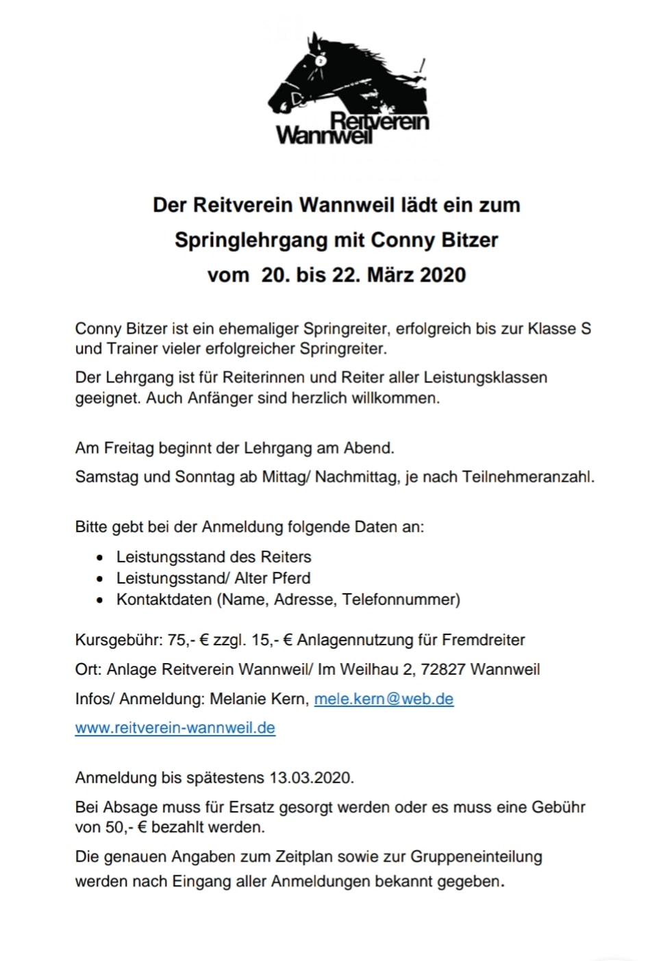 Reitverein Wannweil E V Home Facebook