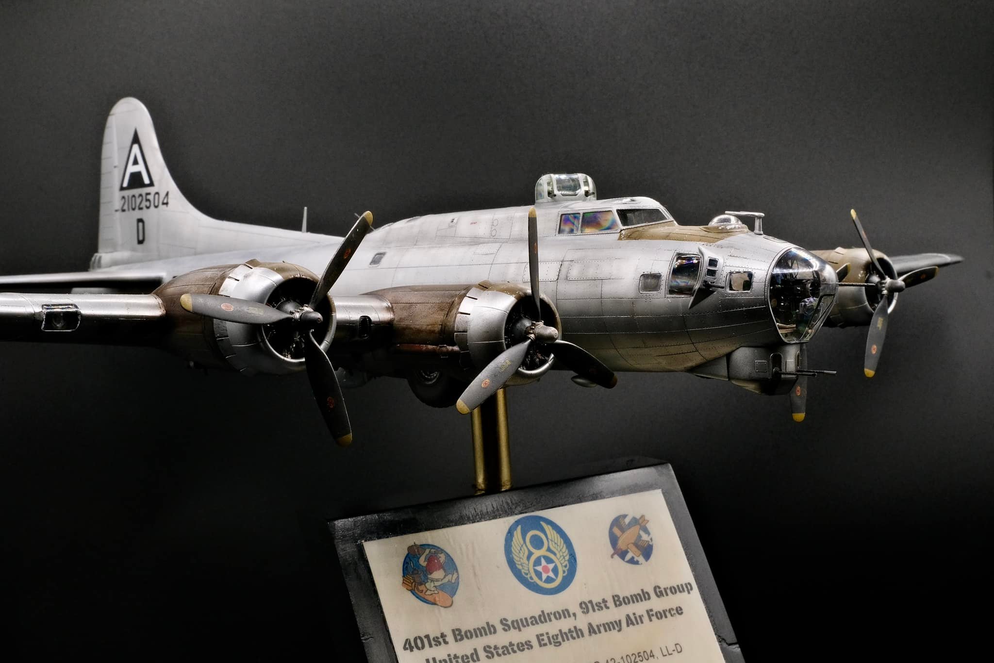 1/48 HK B-17G model with Times A-Wastin' nose art