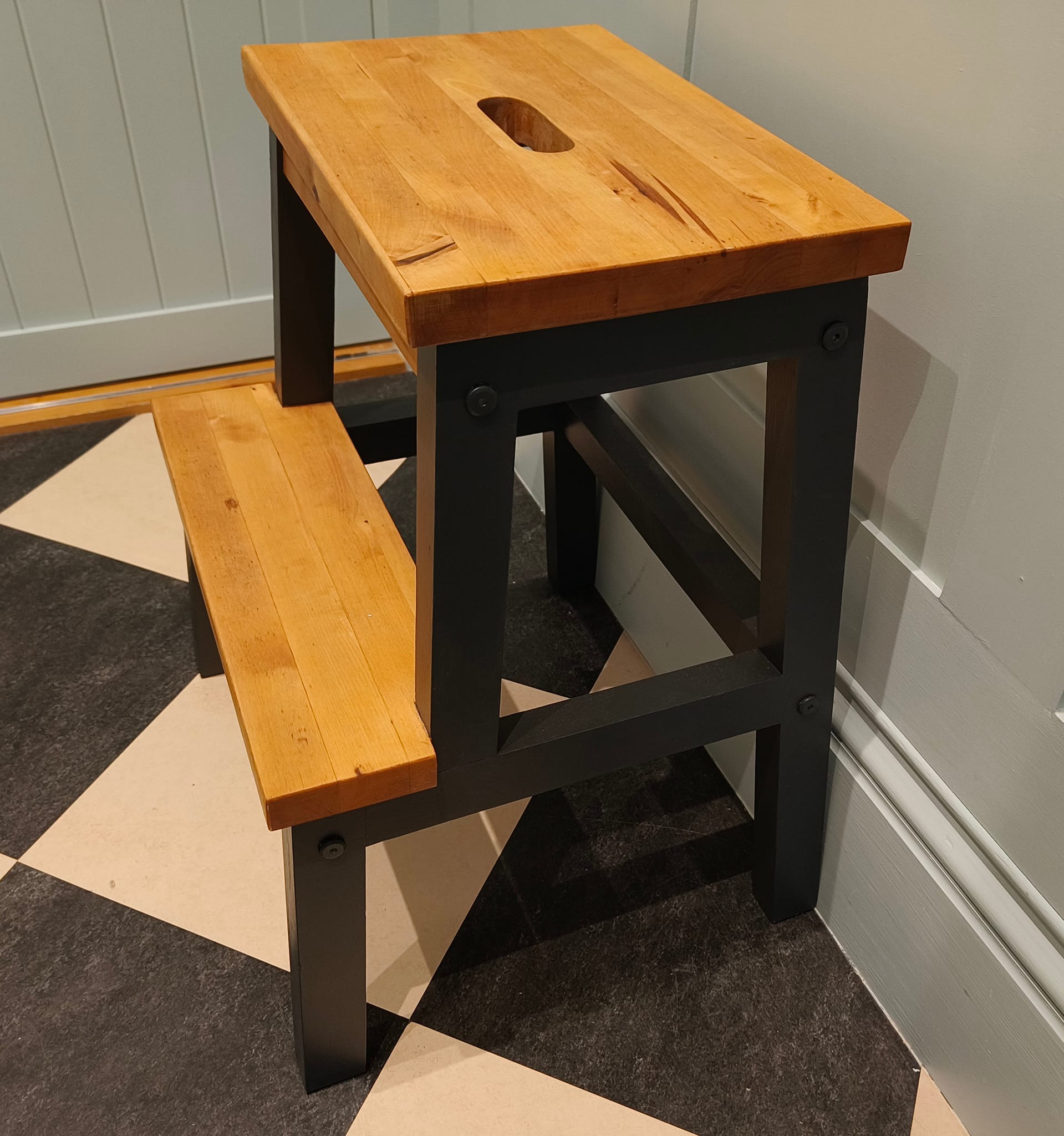 Ikea Vasteron stools. Orange color. I think these have been