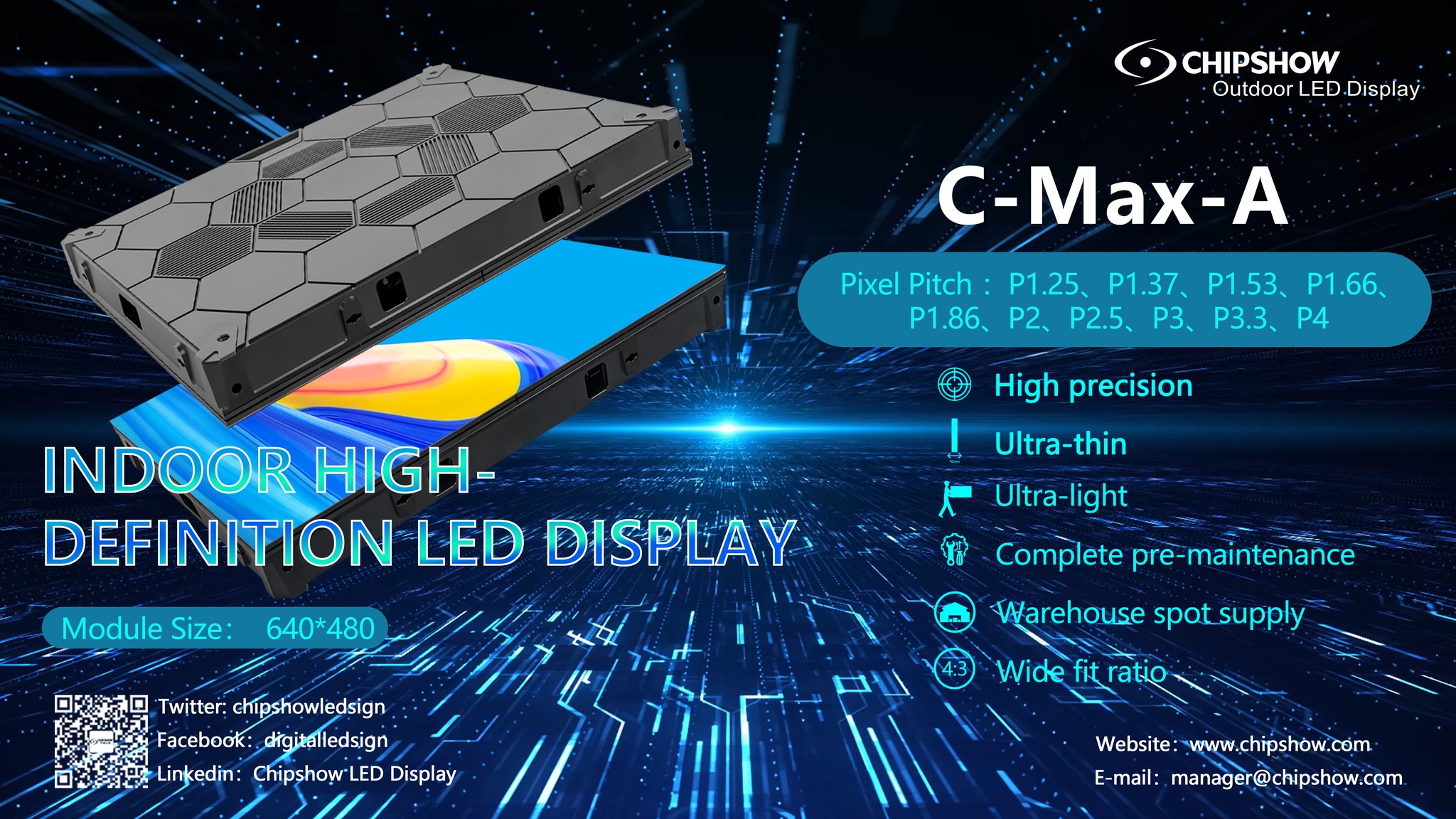 Chipshow - Chipshow C-Max-A (Indoor High Defination LED Display) With ...