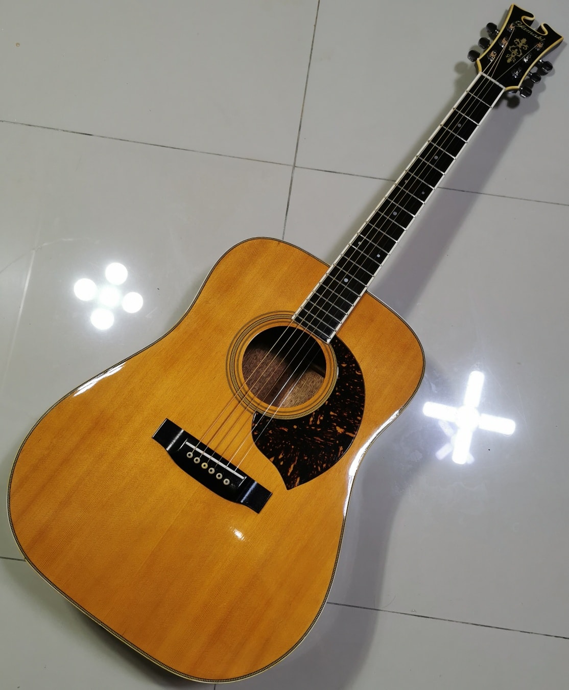 Early 70s Yamaki Buffalo Head B40 guitar still sounds great