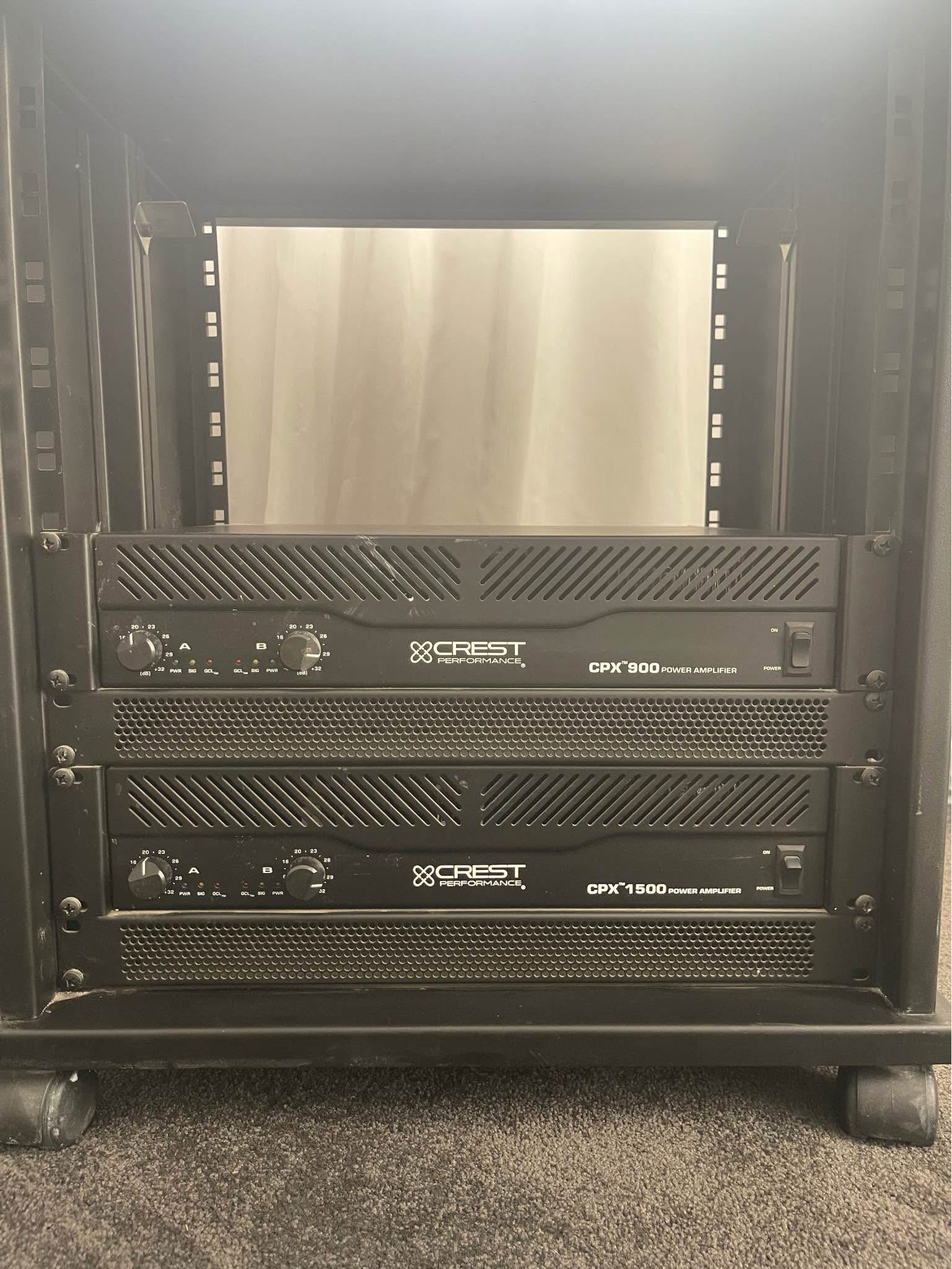 Crest Performance CPX 900 & CPX 1500 power amplifiers with PROEL Rack ...