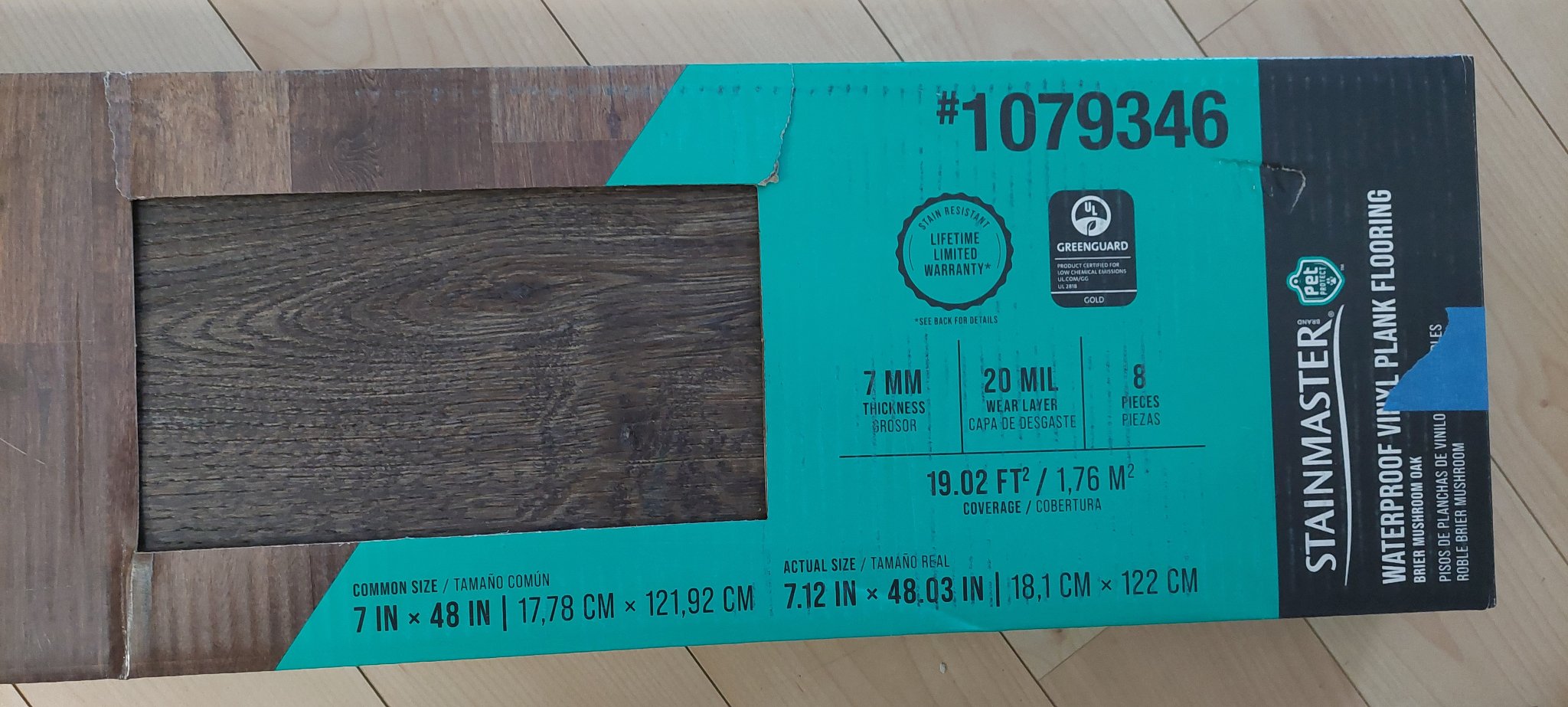 Sous-couche Vinyle Waterproof STAINMASTER - Rouleau 3x25 Pieds, 75 Pi², Gris, Pour Plancher Flottant