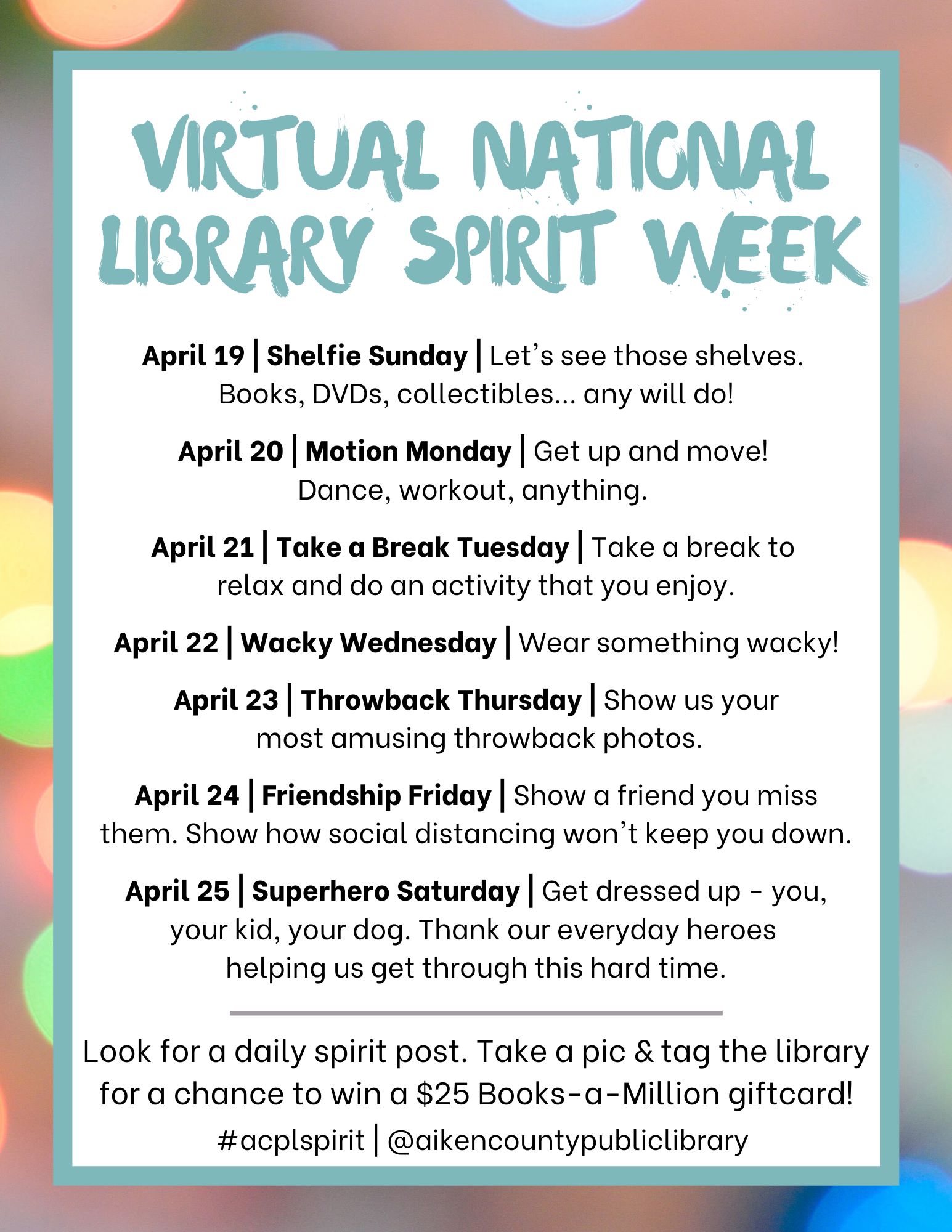 Celebrate Virtual National... - Aiken County Public Library | Facebook