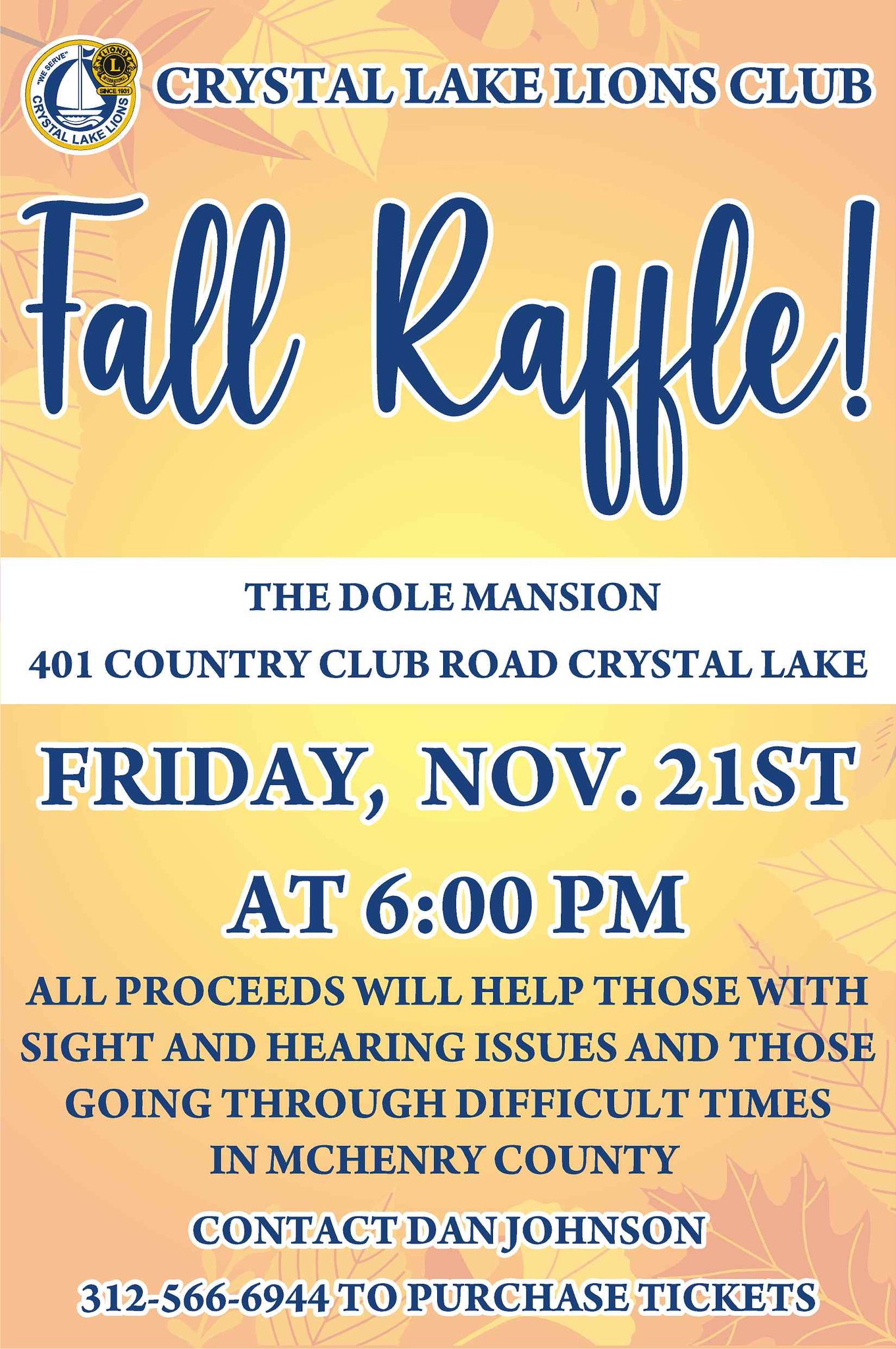 Crystal Lake Lions Club Fall Raffle