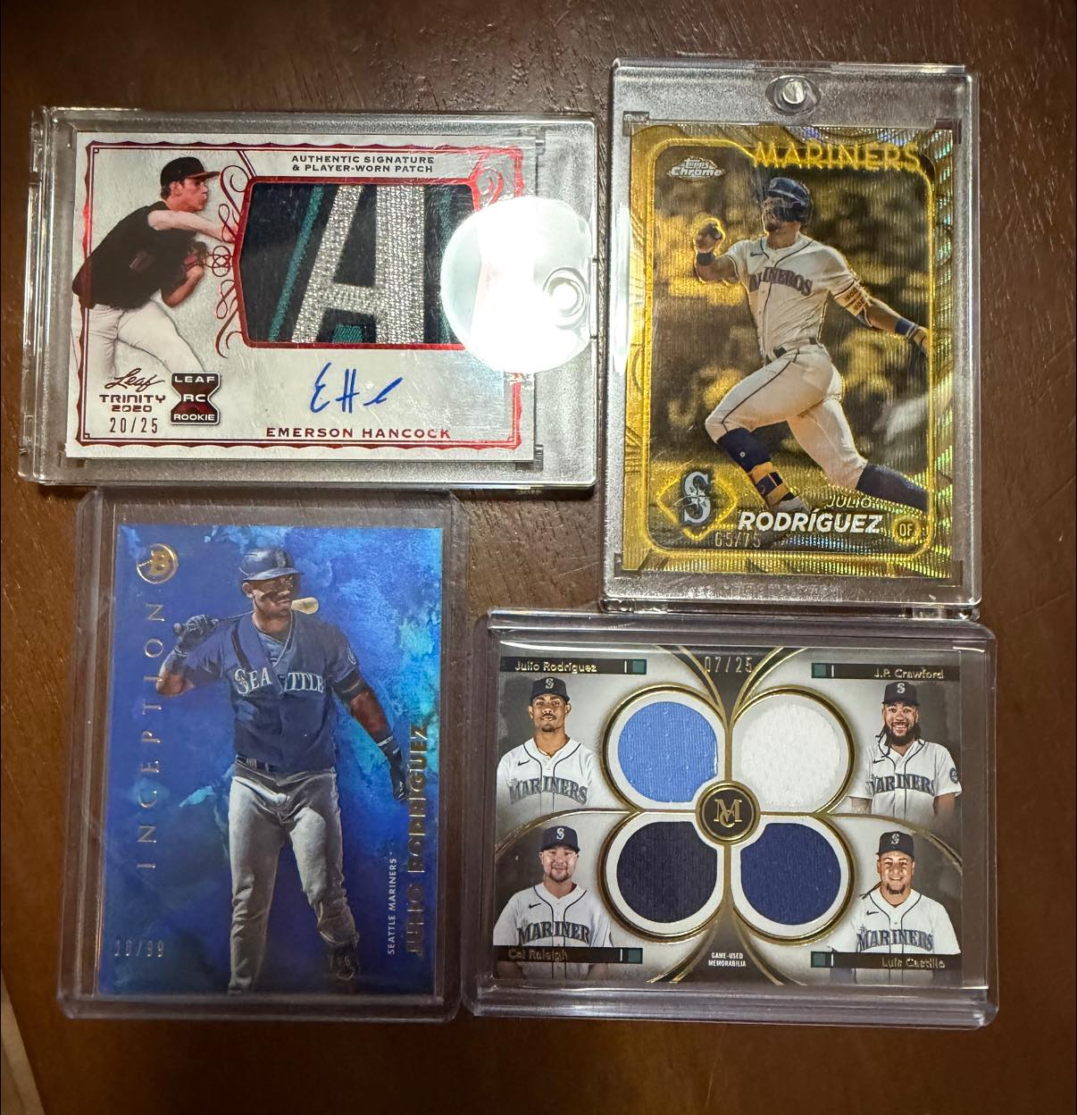 Recent Seattle Mariners card pickups and collection