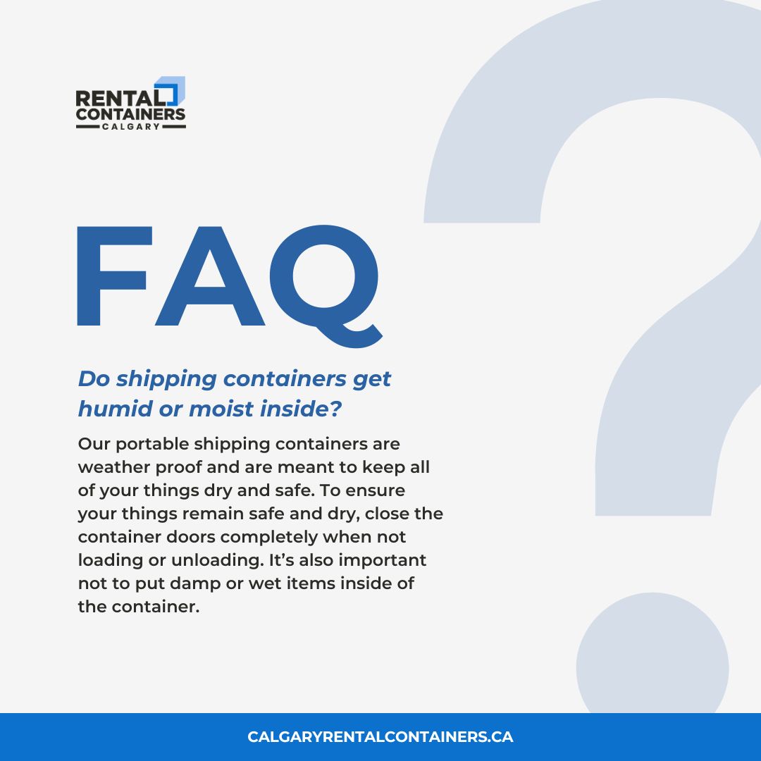Curious if shipping containers... - Calgary Rental Containers
