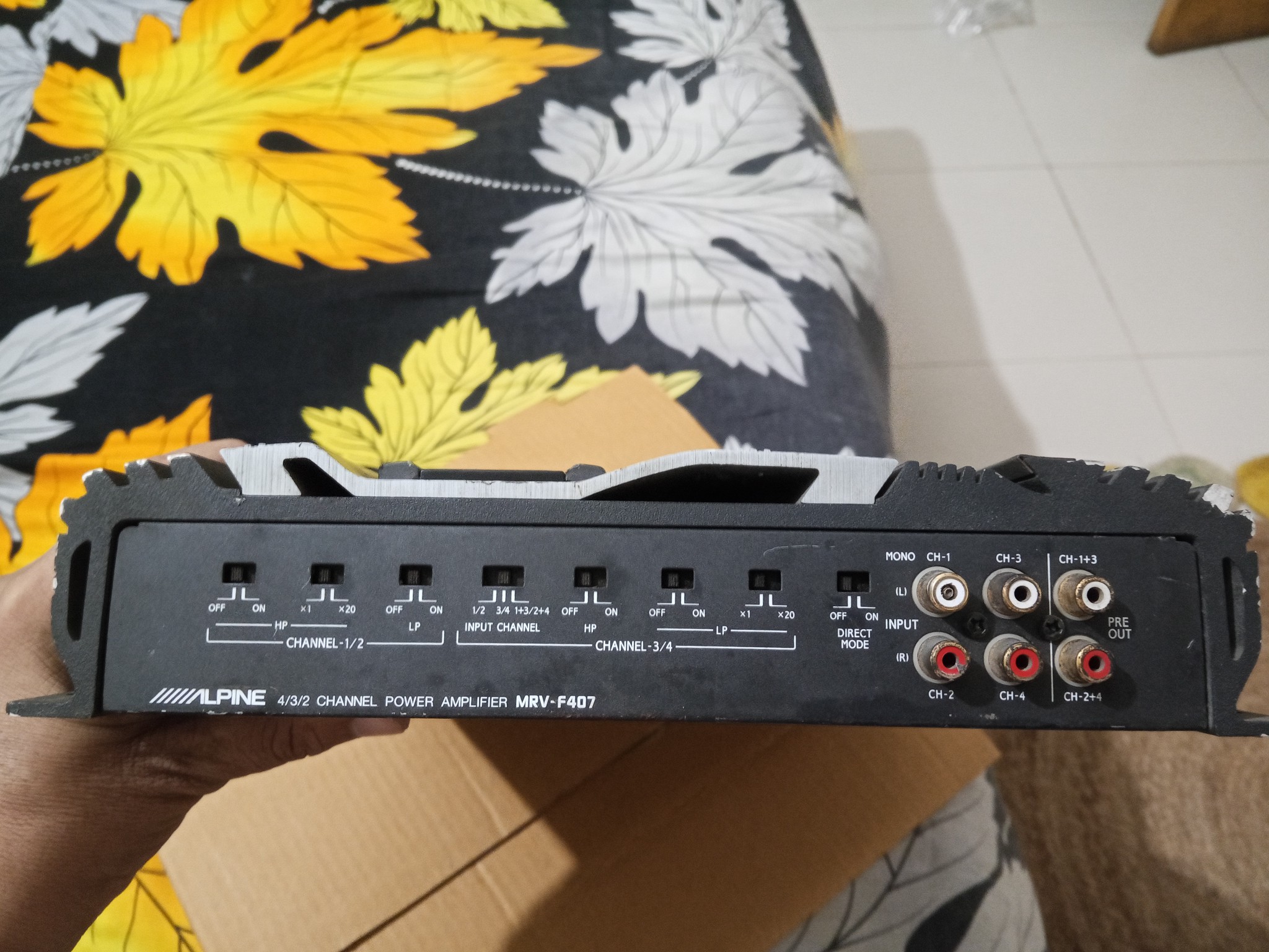 Alpine 4/3/2 CHANNEL power Amplifier MRV-F407 model call me 