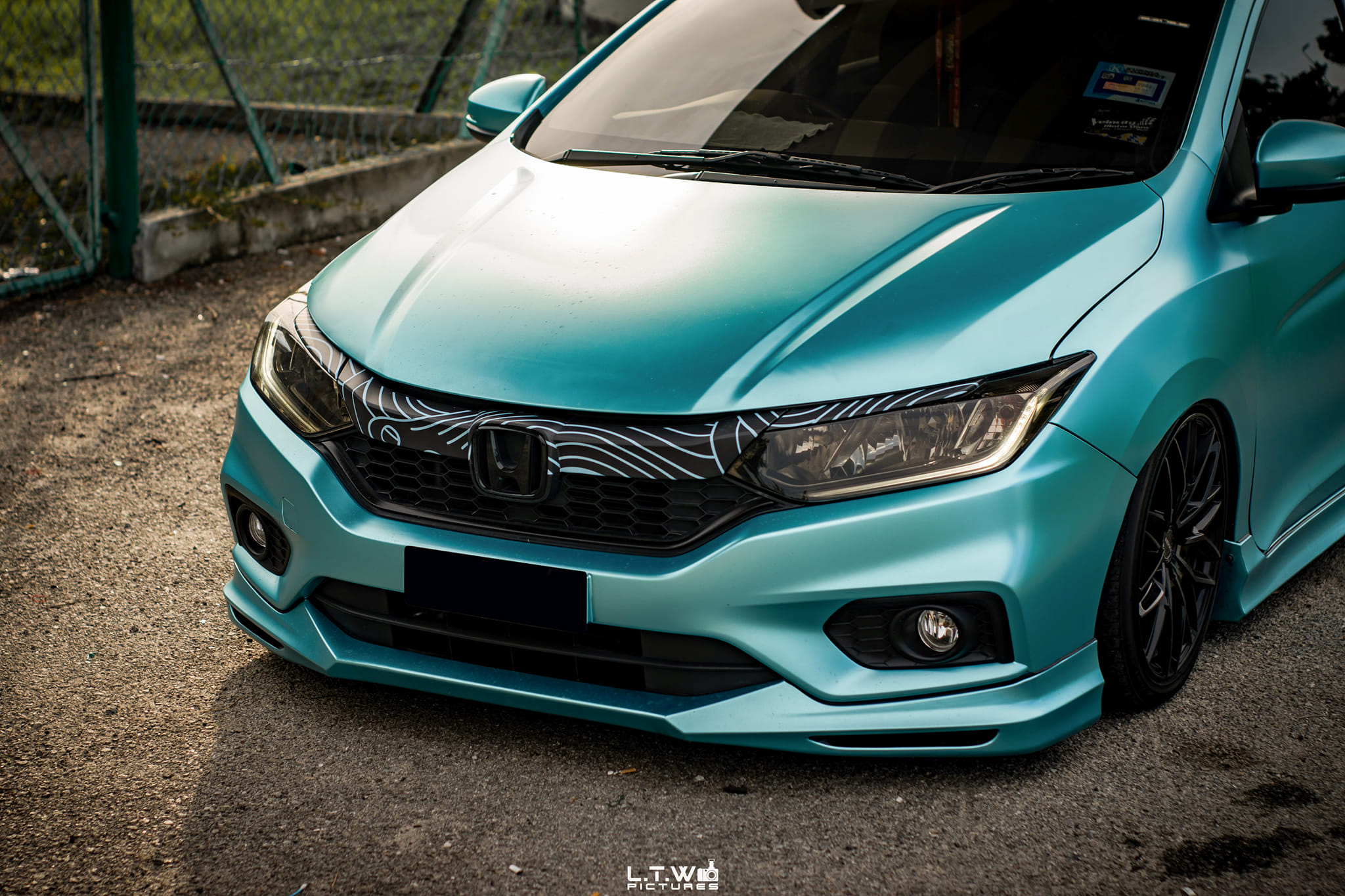 L.T.W - Custom Design UV Printing Grill Wrap by Tom's Stickers ...