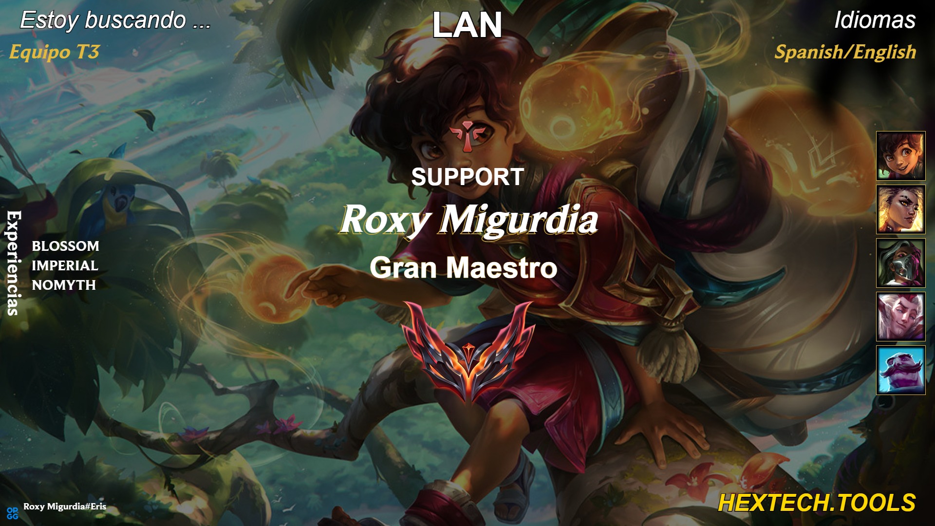🌎| LoL Reclutamiento | FA LFT GM supp [https://op.gg/es/lol/summoners ...