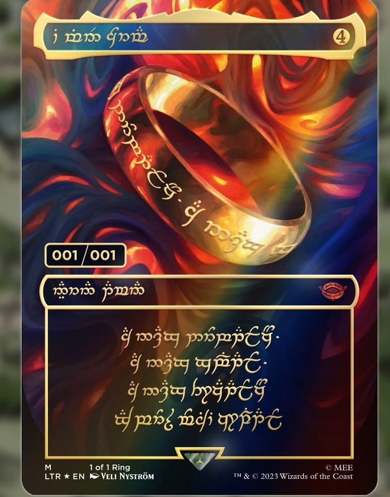 lord of the rings mtg chase cards Magic Gathering: Secret Lair Our Last LOTR SE Collector