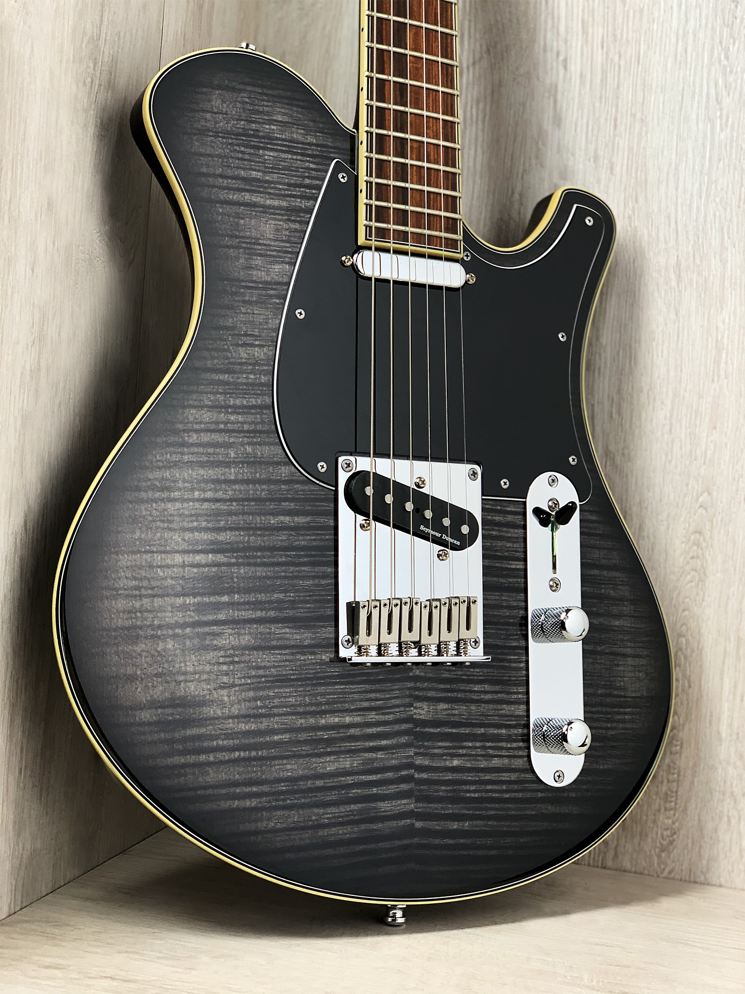 Mayones Legend T22 6 🎸🖤🔥🤘 Flamed Maple top | Trans Graphite